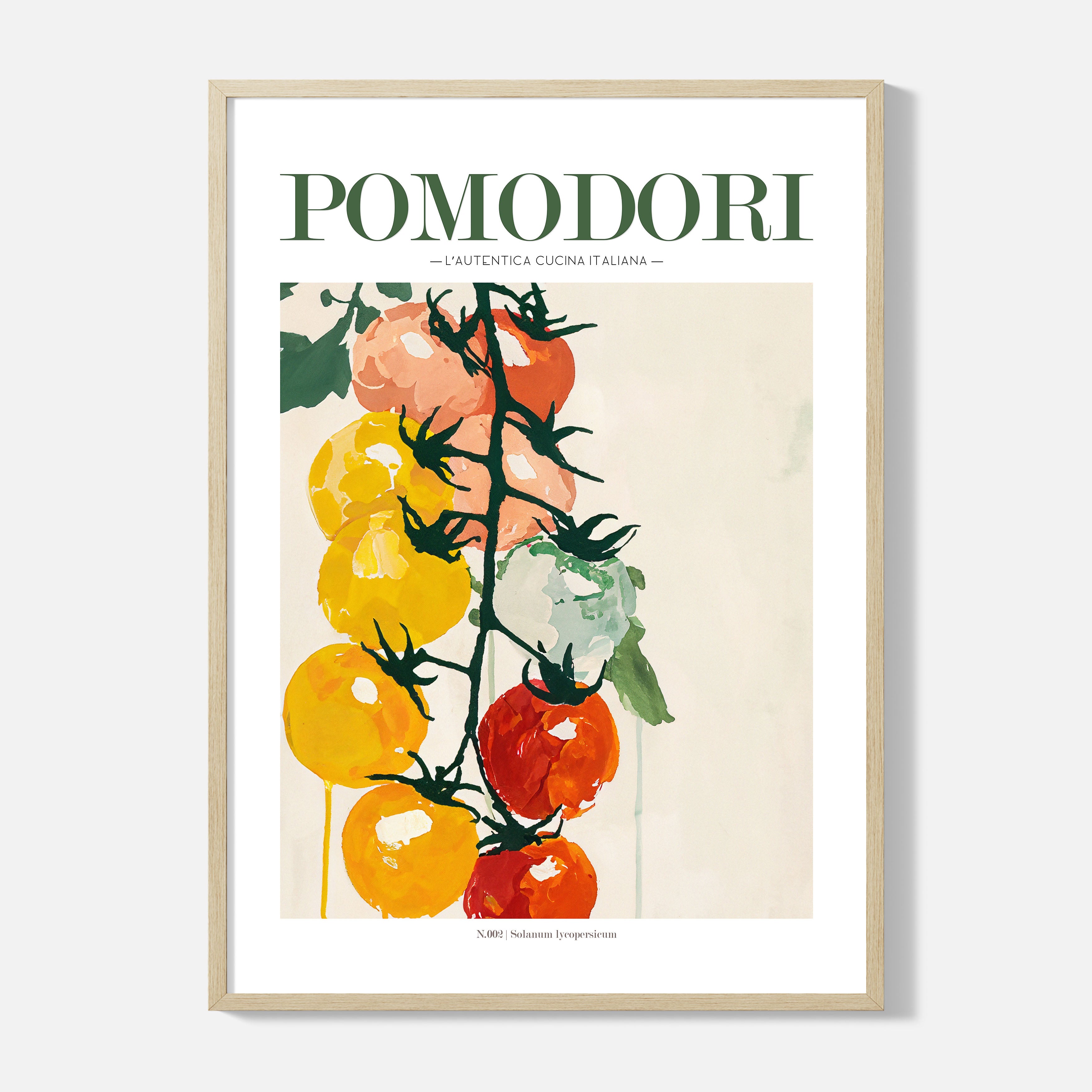 Vine Tomato Poster - Framed