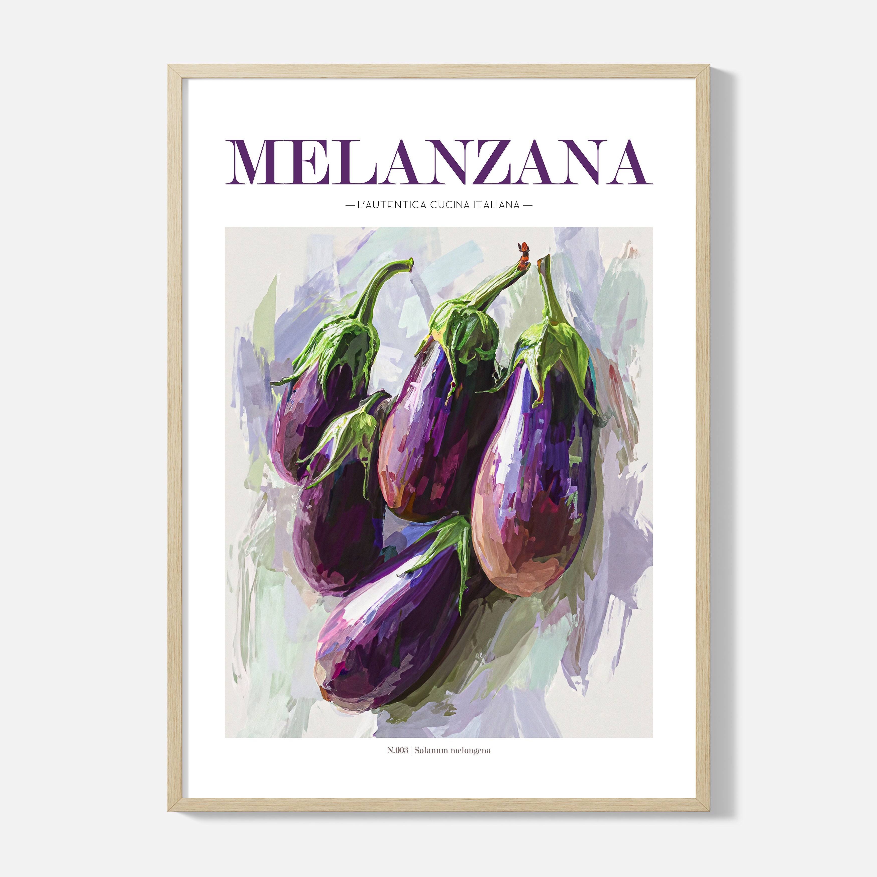 Aubergine Print - Framed