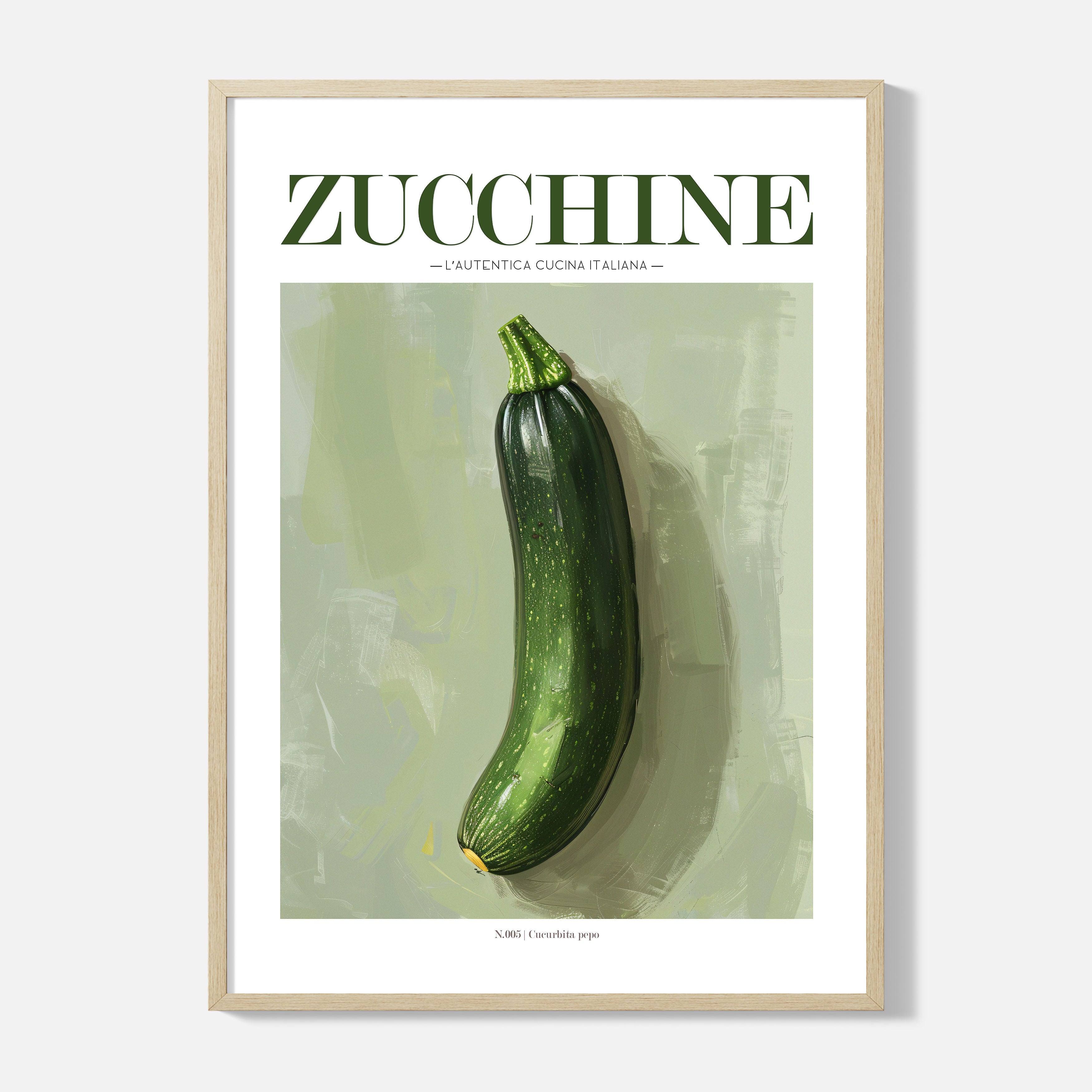Zucchine Poster - Framed