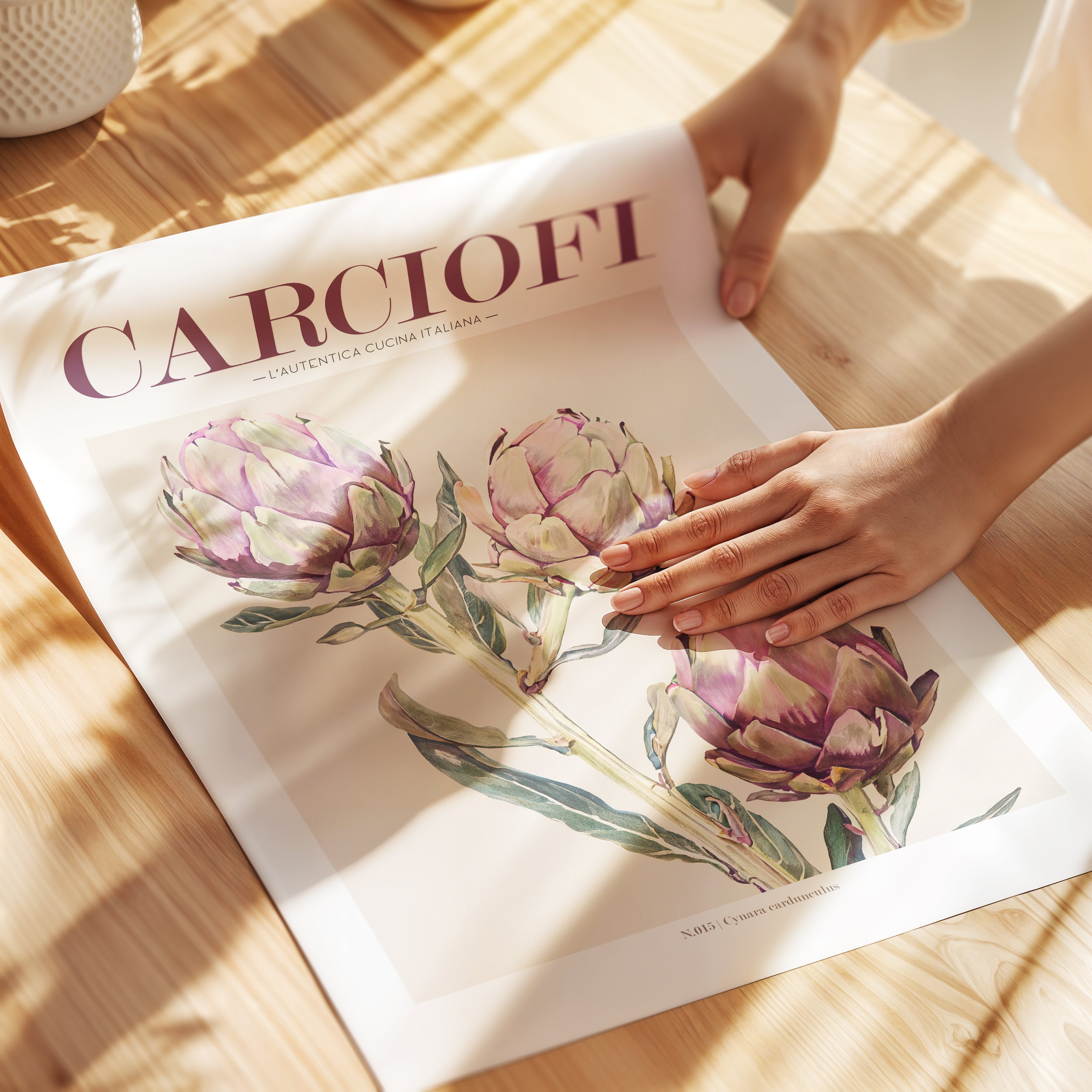 Artichoke Print Unframed Paper - Italian Kitchen Poster