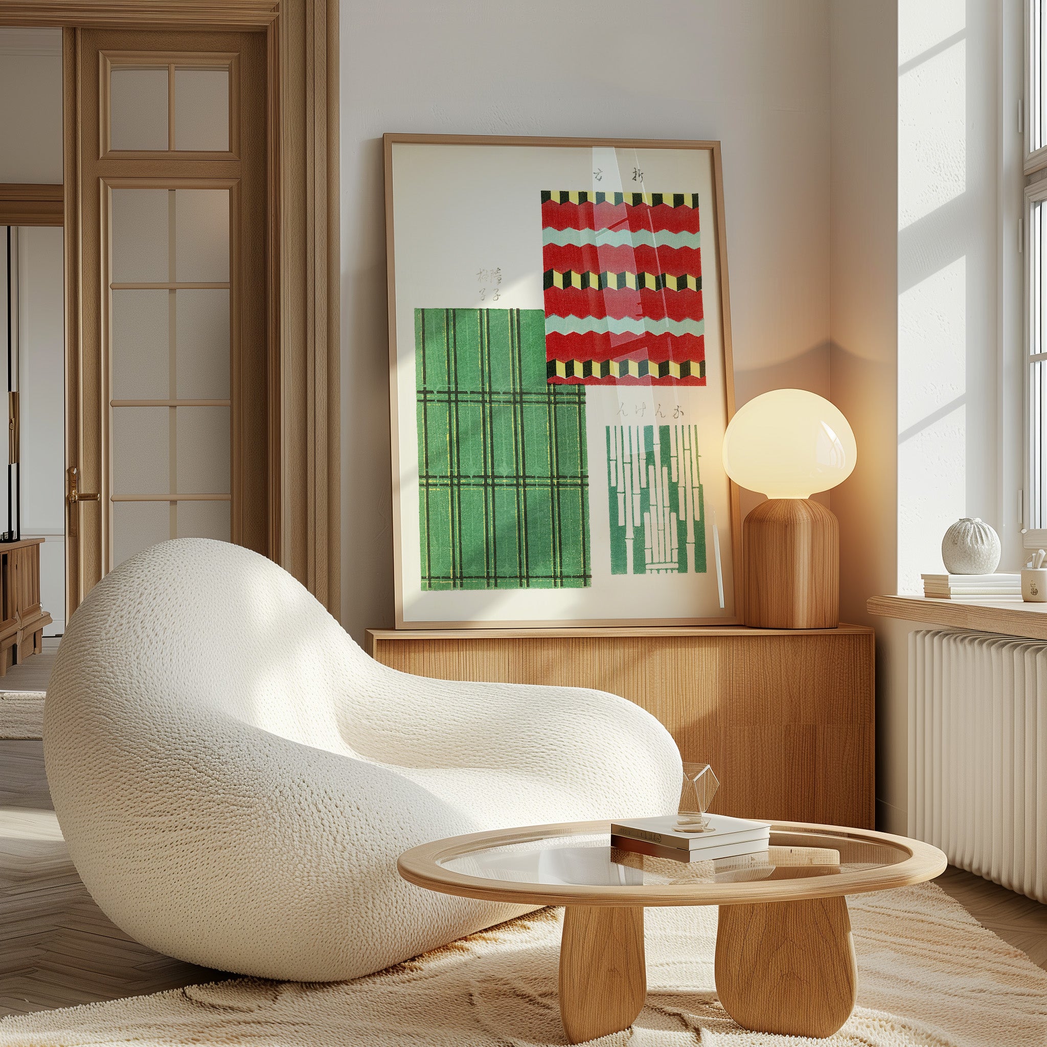 Furuya Kōrin (古谷紅麟) - Shima-Shima - Bamboo Poster - Room