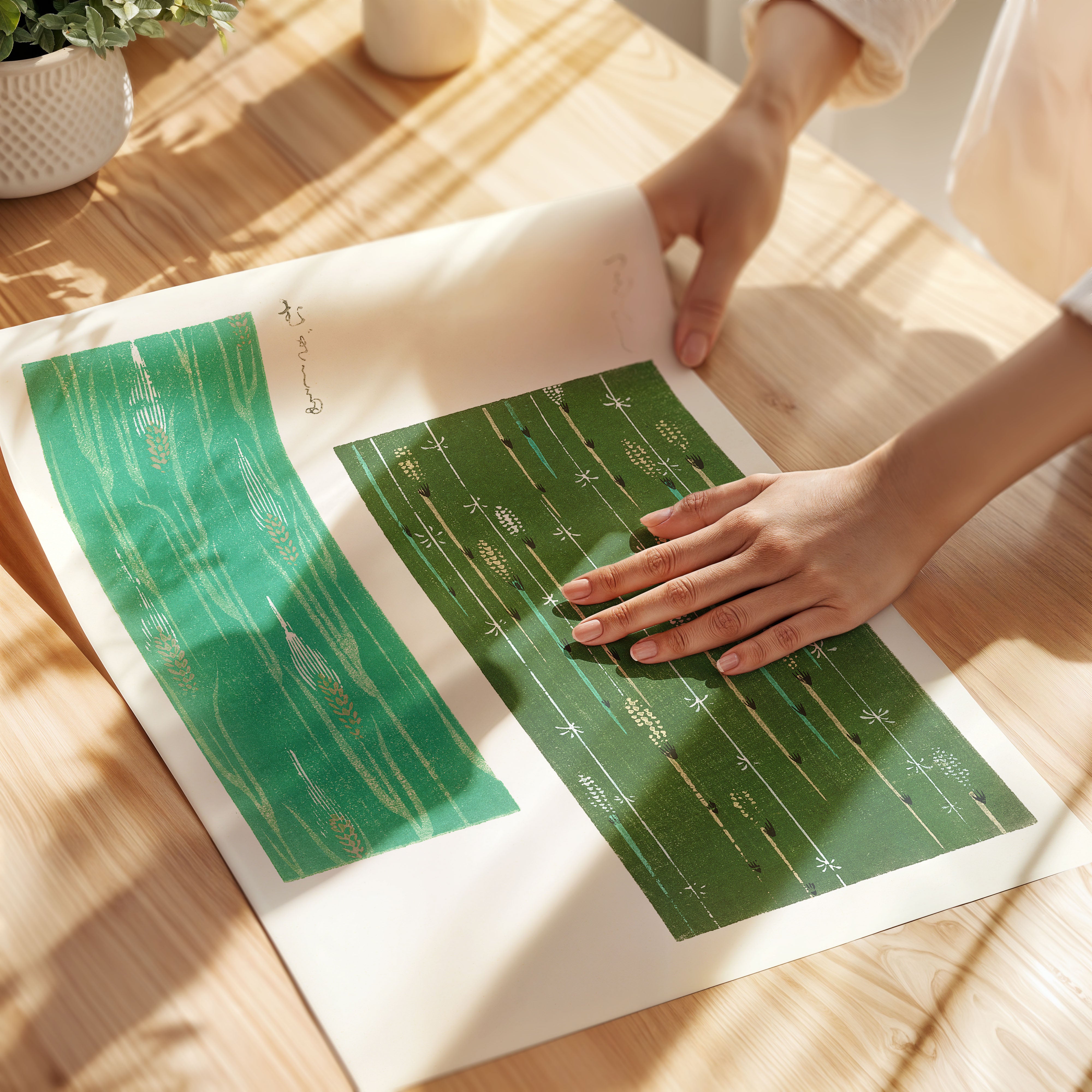 Furuya Kōrin (古谷紅麟) - Shima-Shima - Rice Poster - Paper