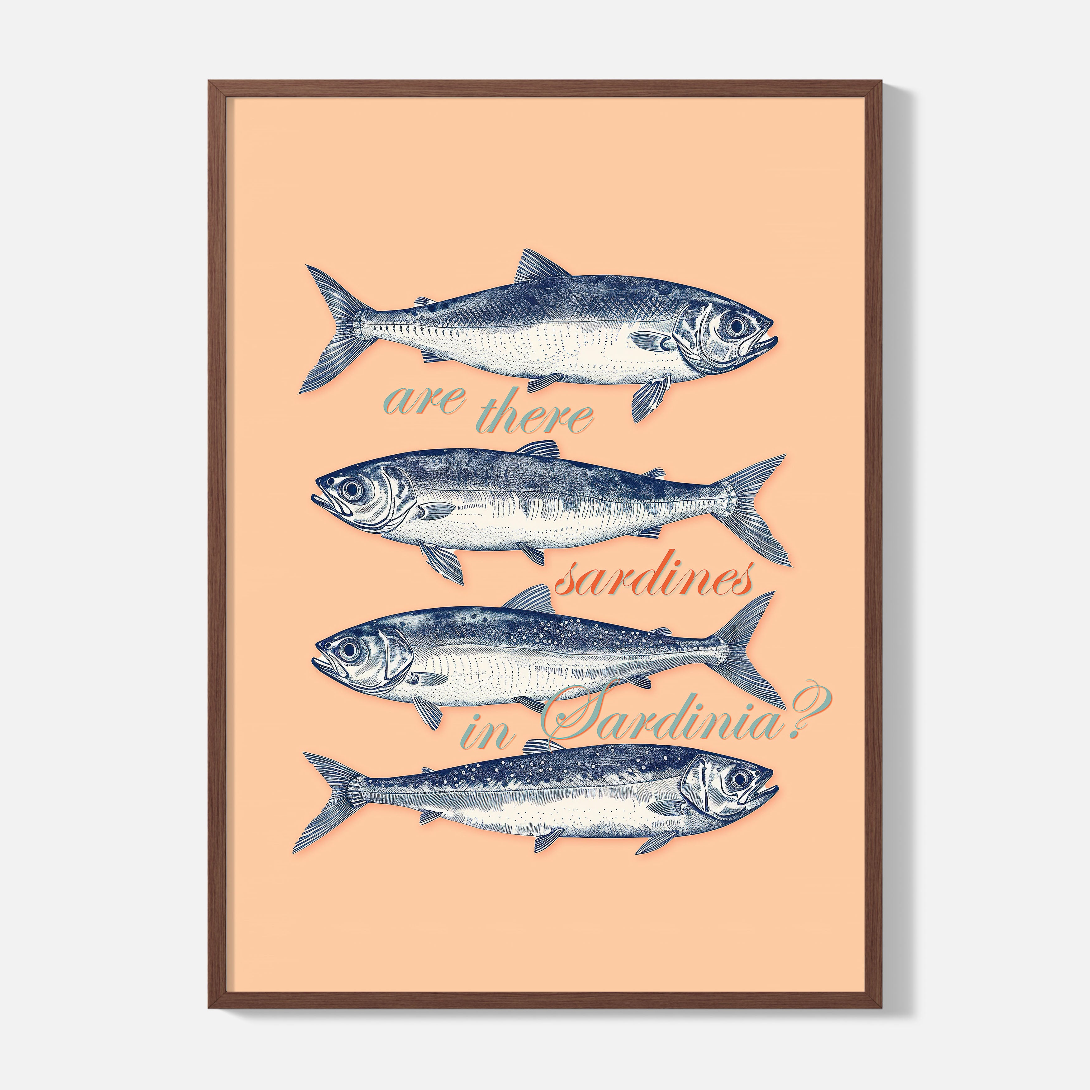 Sardines in Sardinia Poster - Framed