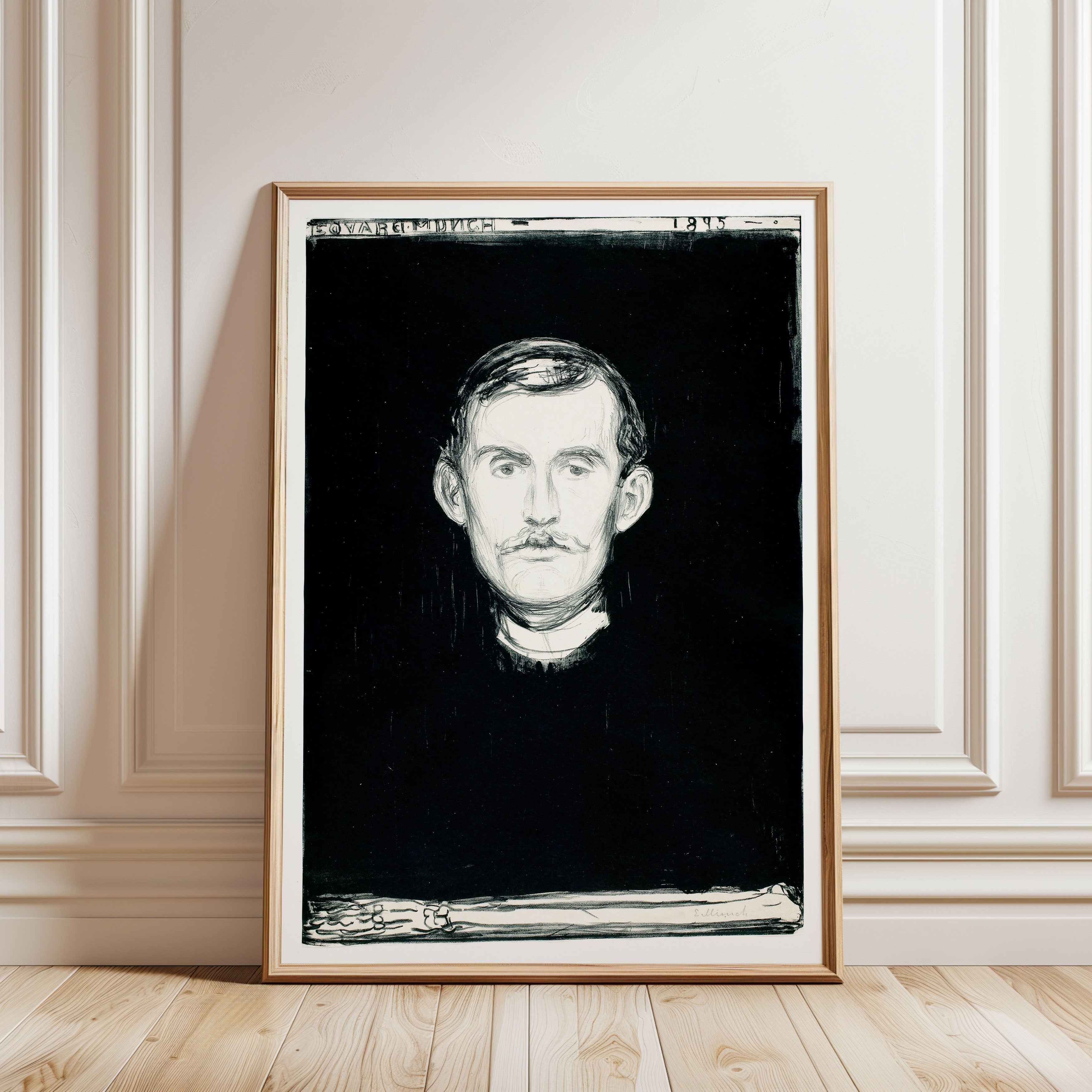 Edvard Munch - Self-Portrait Framed Print - Front - Wallbees Shop