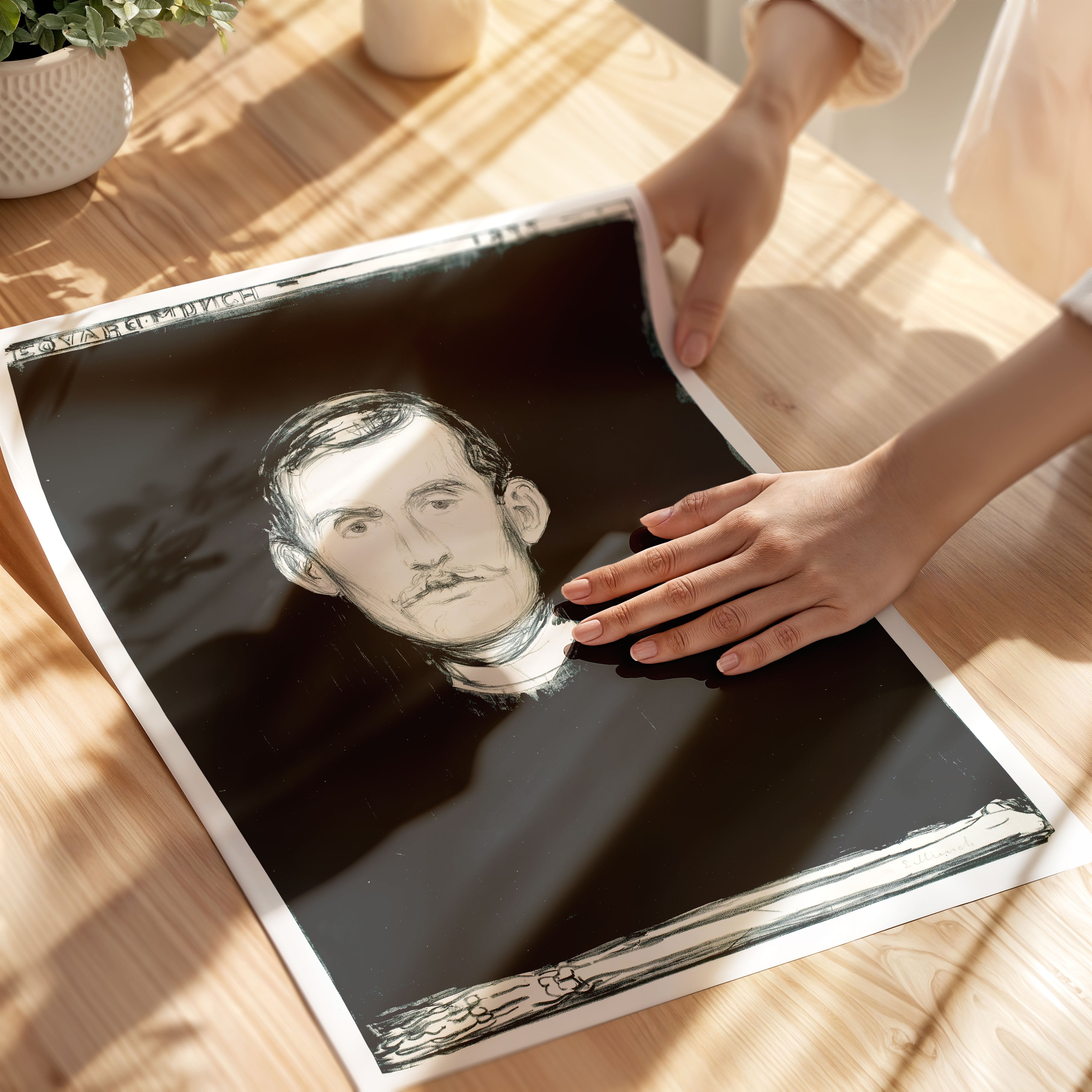 Edvard Munch - Self-Portrait Paper Print - Front - Wallbees Shop