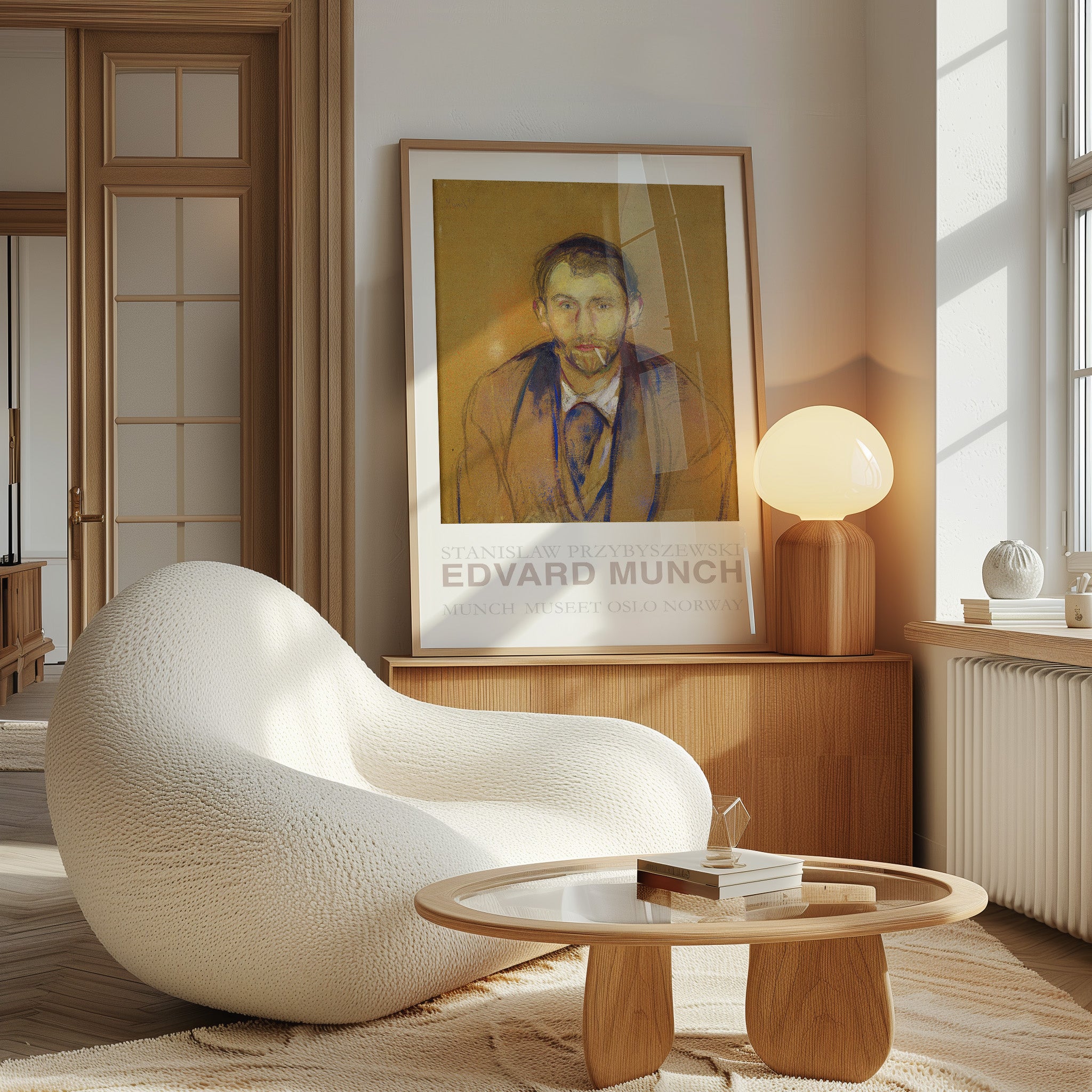 Edvard Munch - Stanislaw Przybyszewski Framed Poster - Living Room - Wallbees Shop