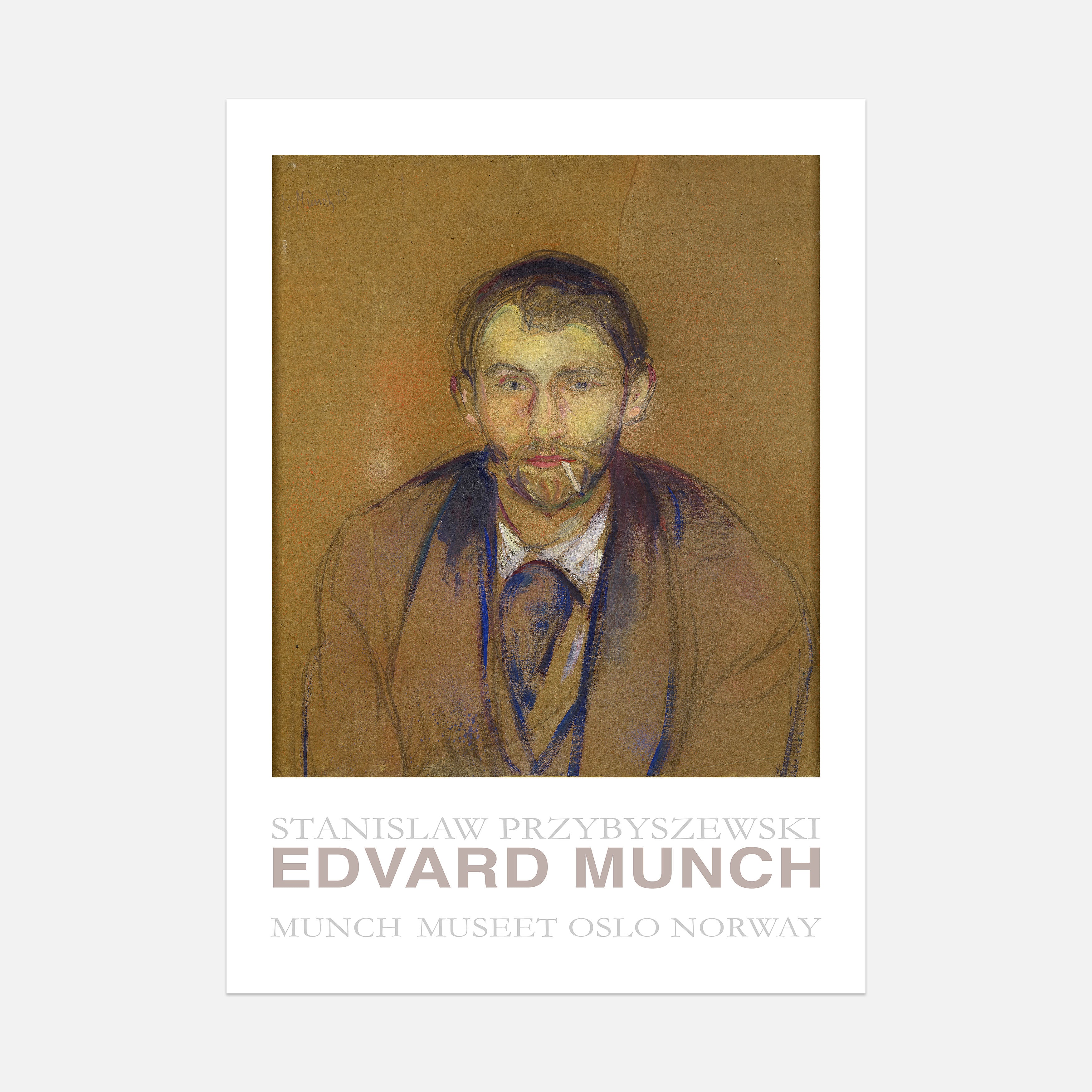 Edvard Munch - Stanislaw Przybyszewski Poster - Front - Wallbees Shop