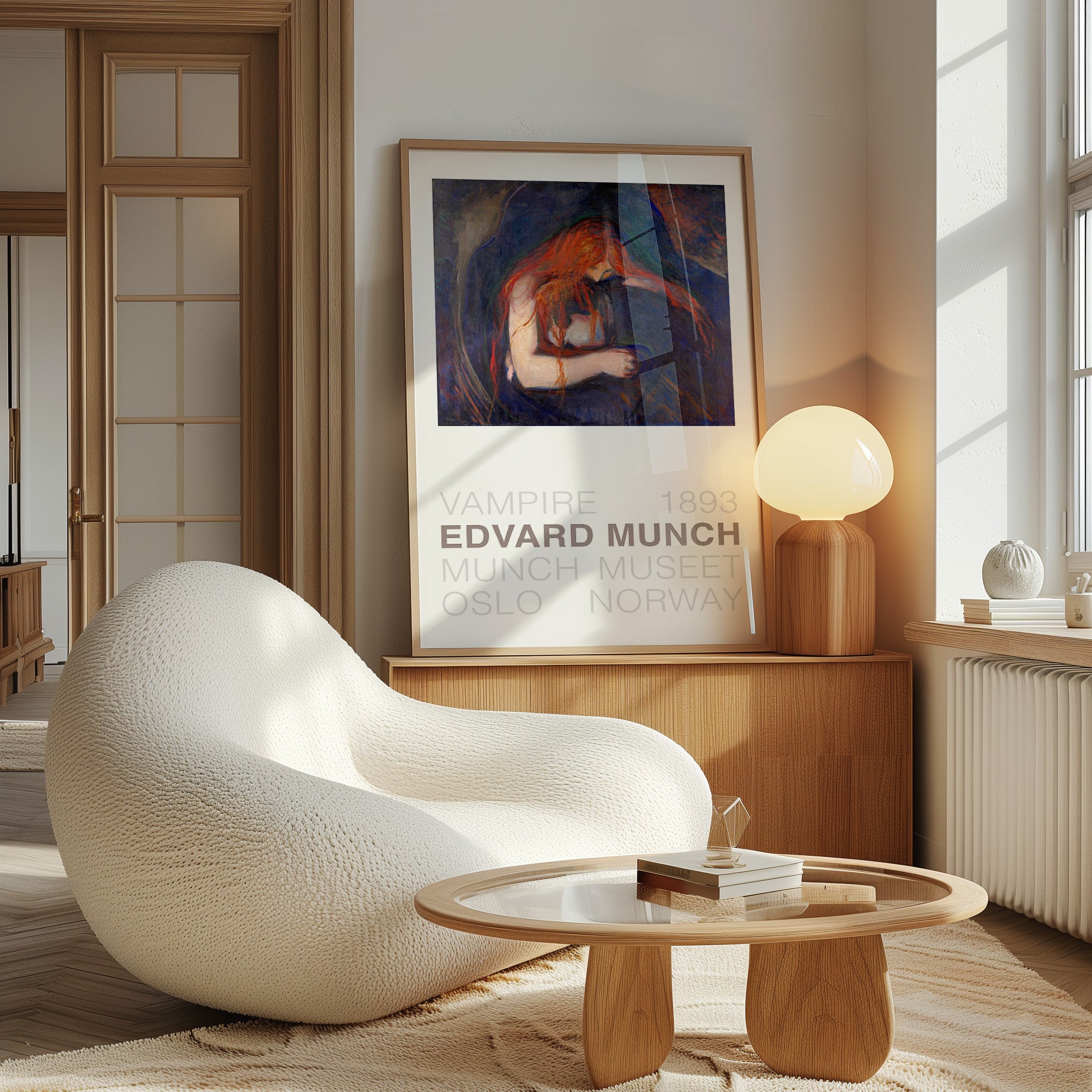 Edvard Munch - Vampire Framed Poster - Living Room - Wallbees Shop