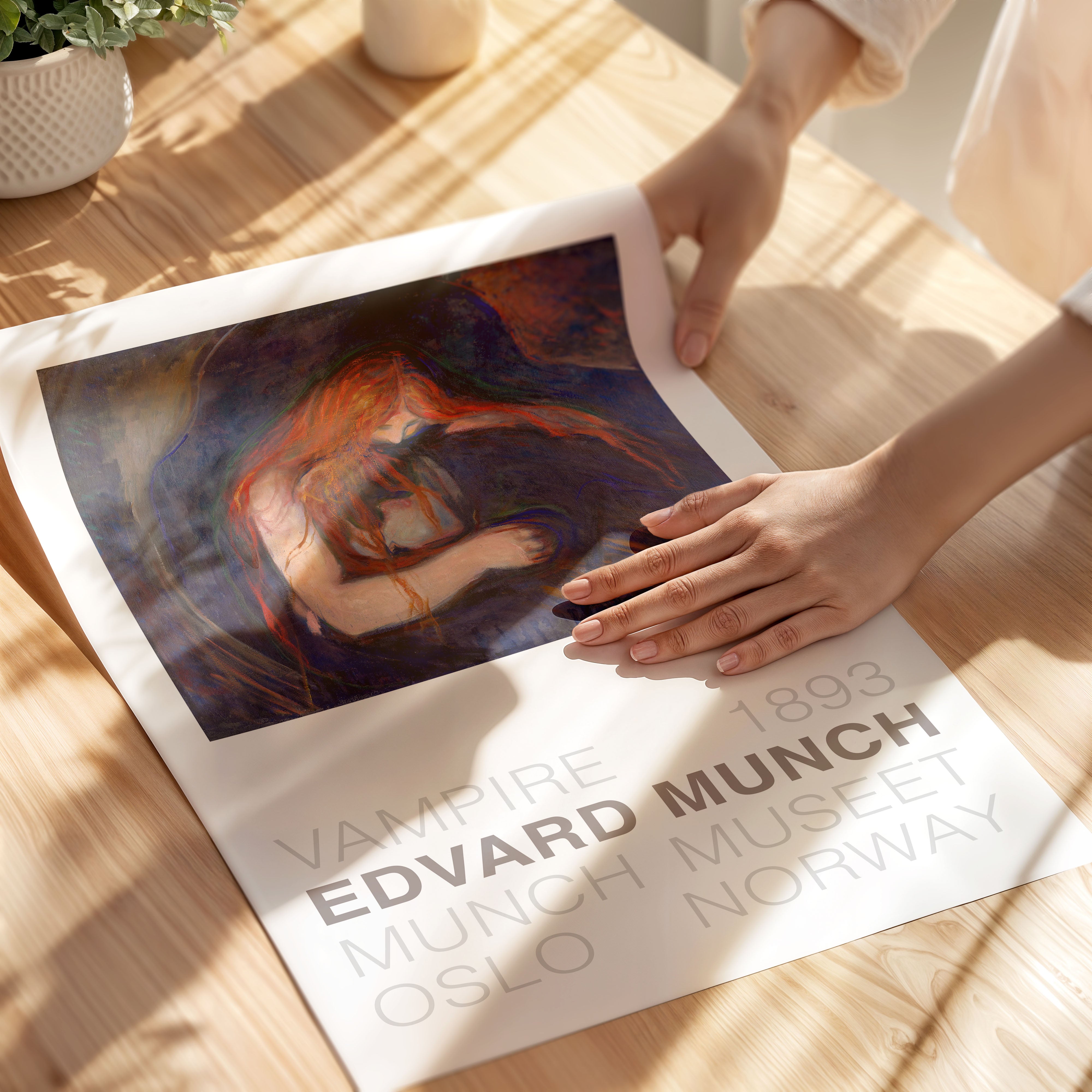 Edvard Munch - Vampire Paper Poster - Front - Wallbees Shop