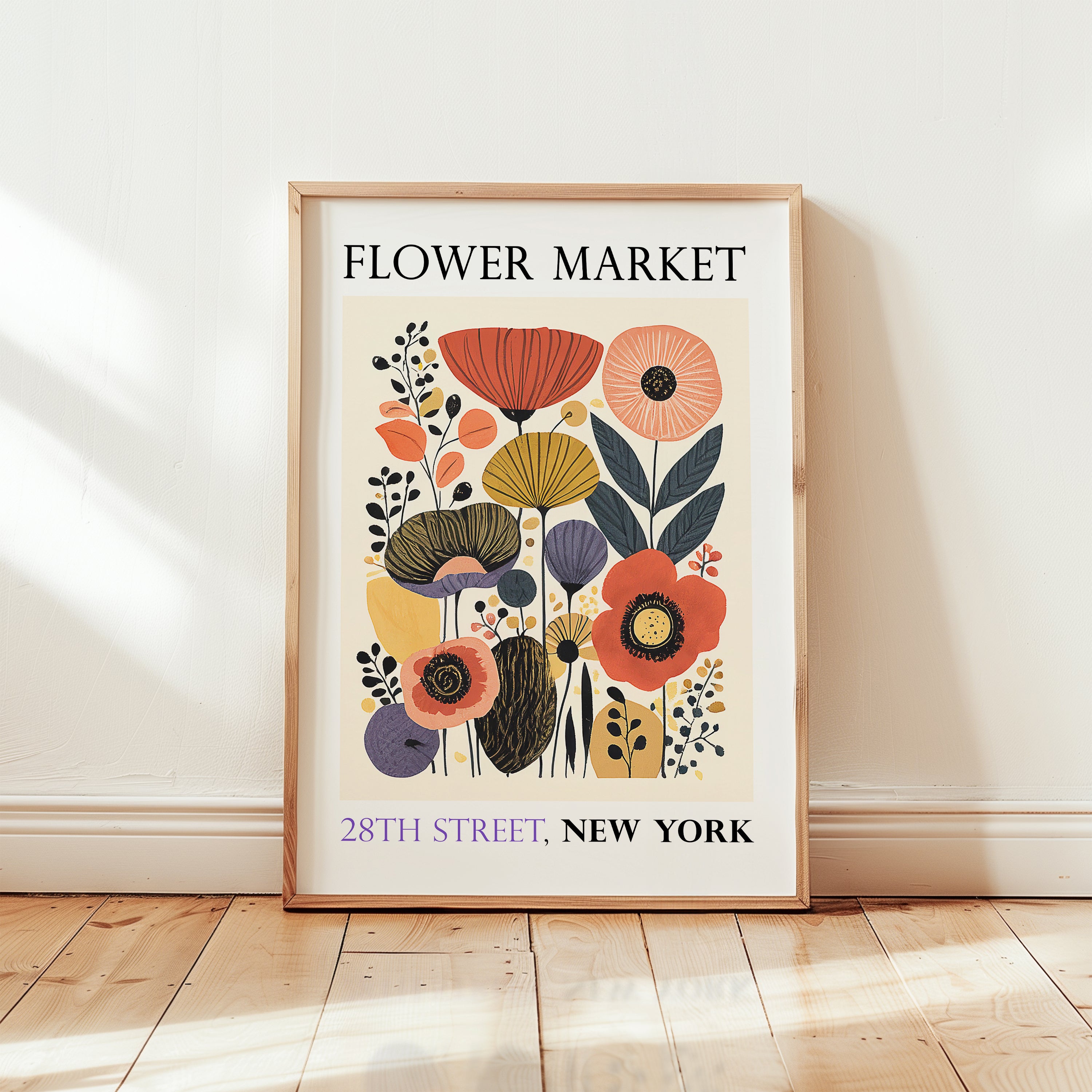 Flower Market Poster - New York