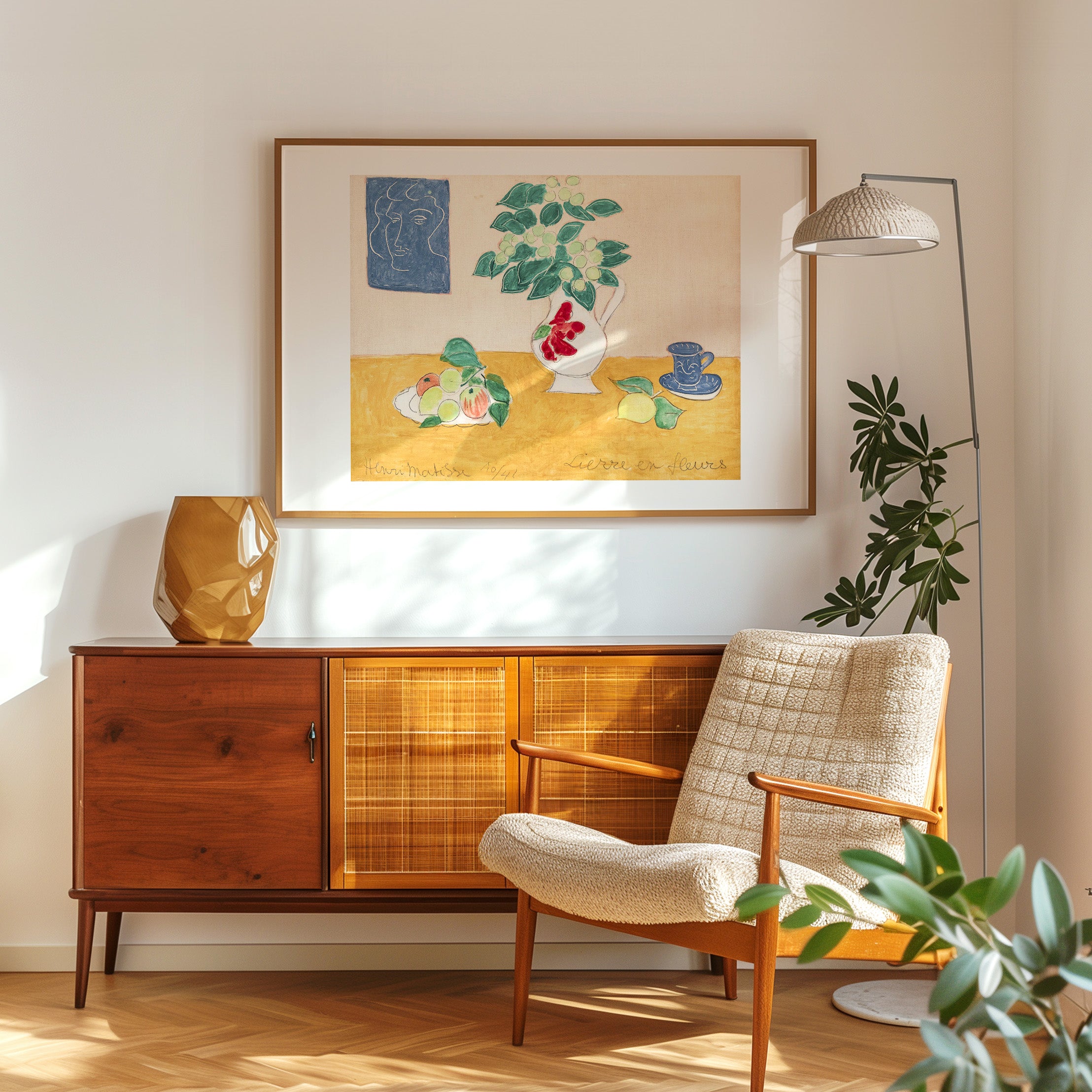 Henri Matisse - Ivy in Flower (Lierre en Fleurs) Print - Framed - Living Room
