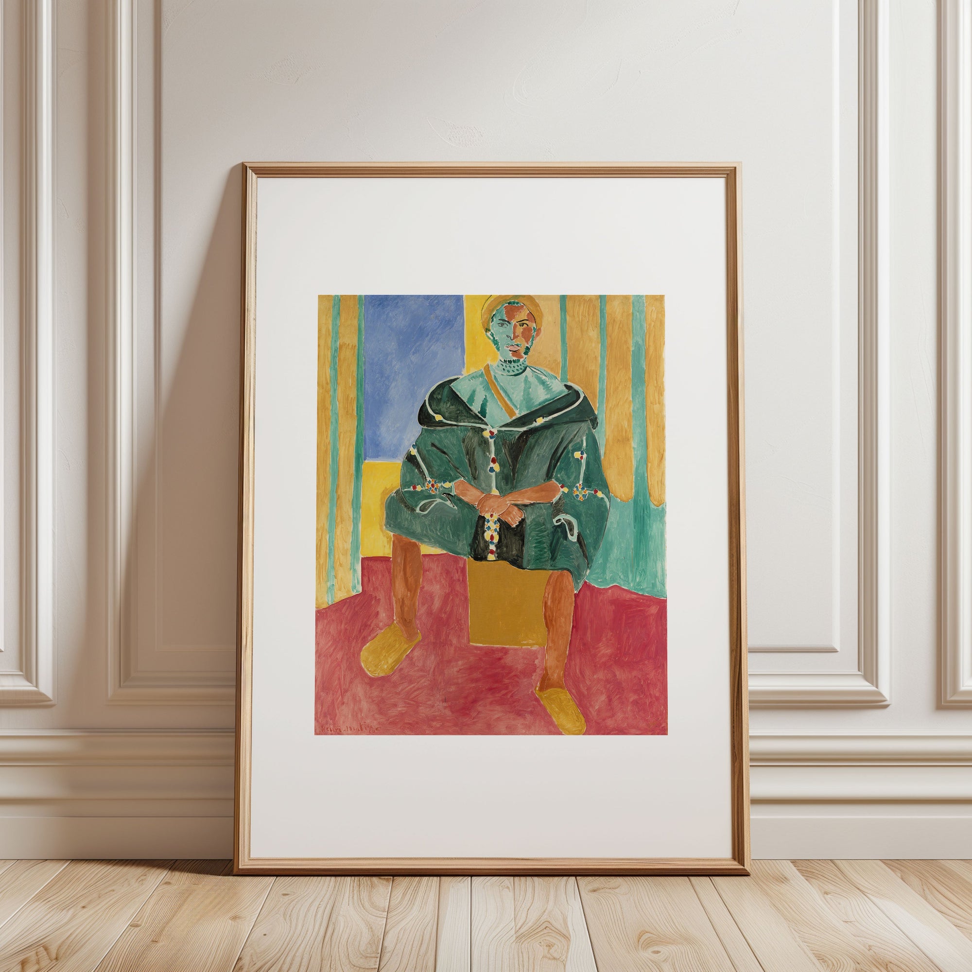 Henri Matisse - Seated Riffian (Le Rifain Assis) Print - Framed - Room