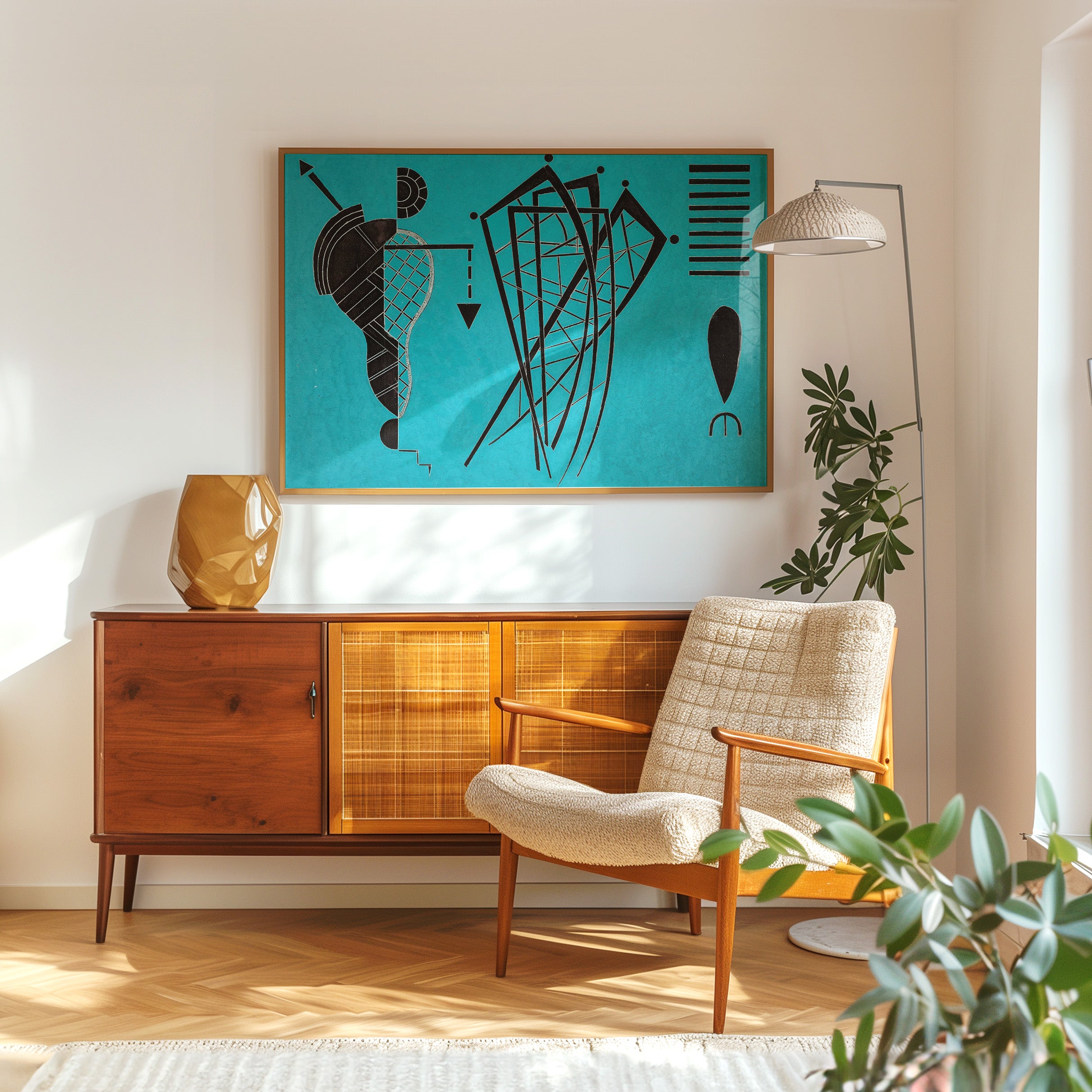 Wassily Kandinsky - Peinture Inachevée - Framed Poster - Living Room