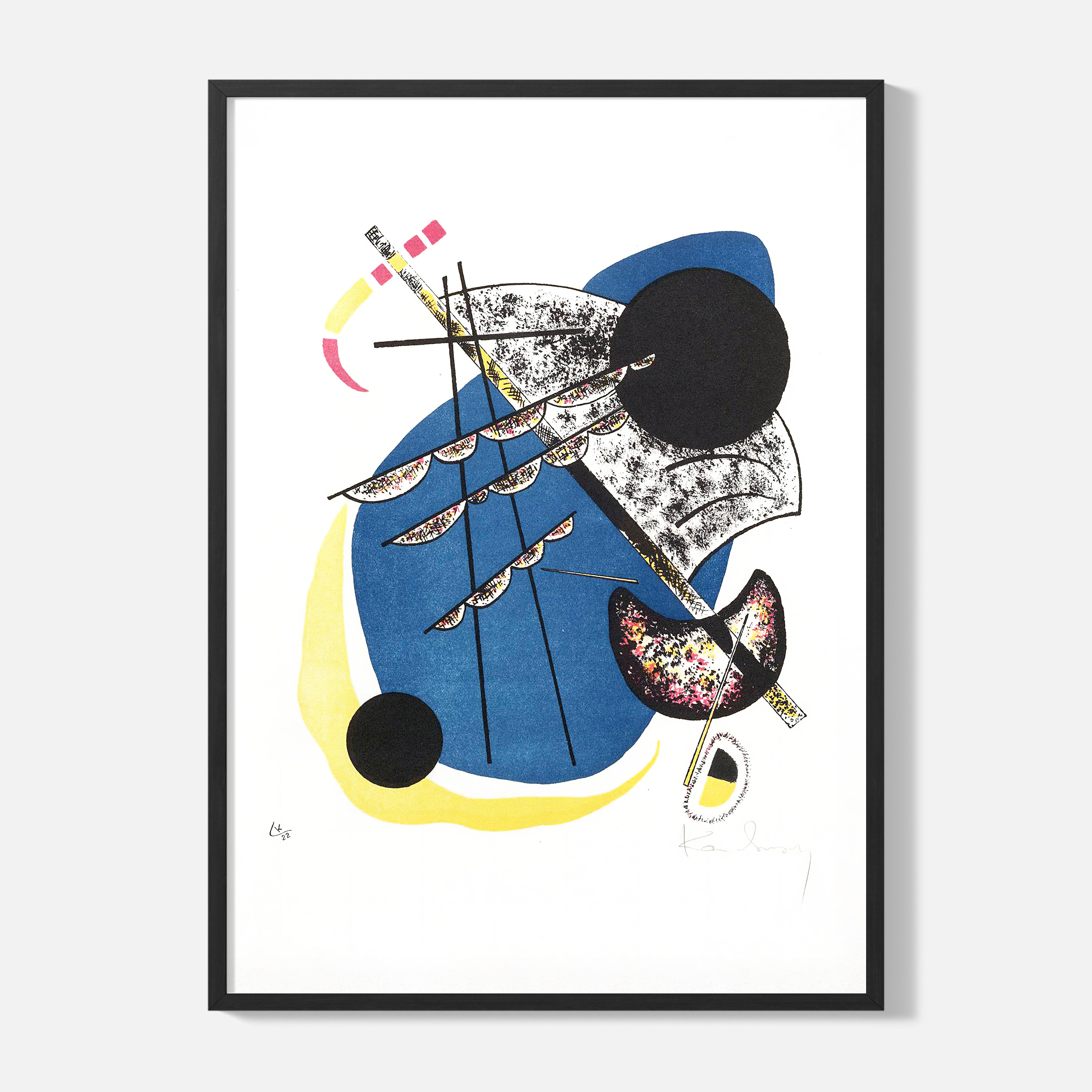 Wassily Kandinsky - Small Worlds (Kleine Welten) - Planche II - Framed Poster
