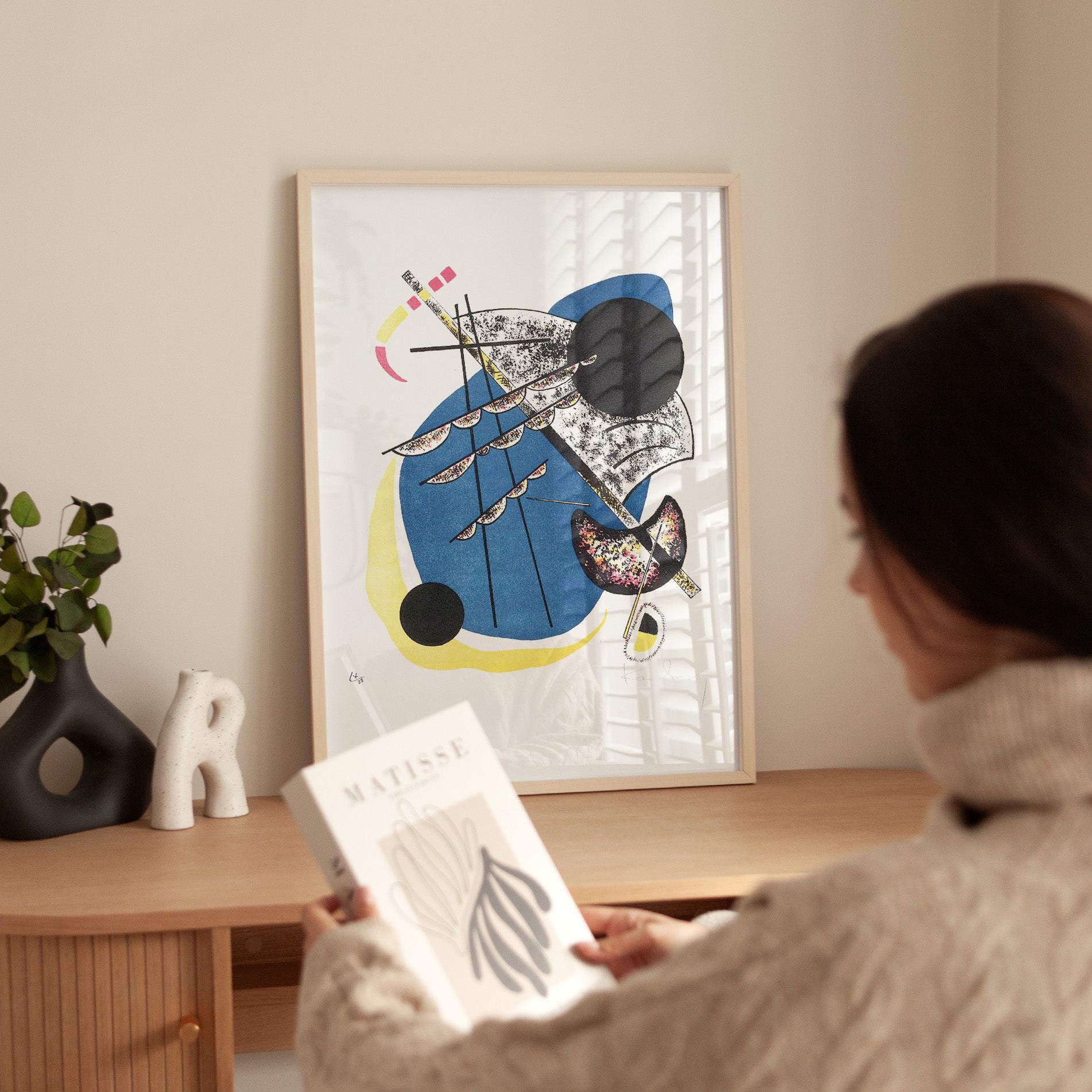 Wassily Kandinsky - Small Worlds (Kleine Welten) - Planche II - Framed Poster - Bedroom