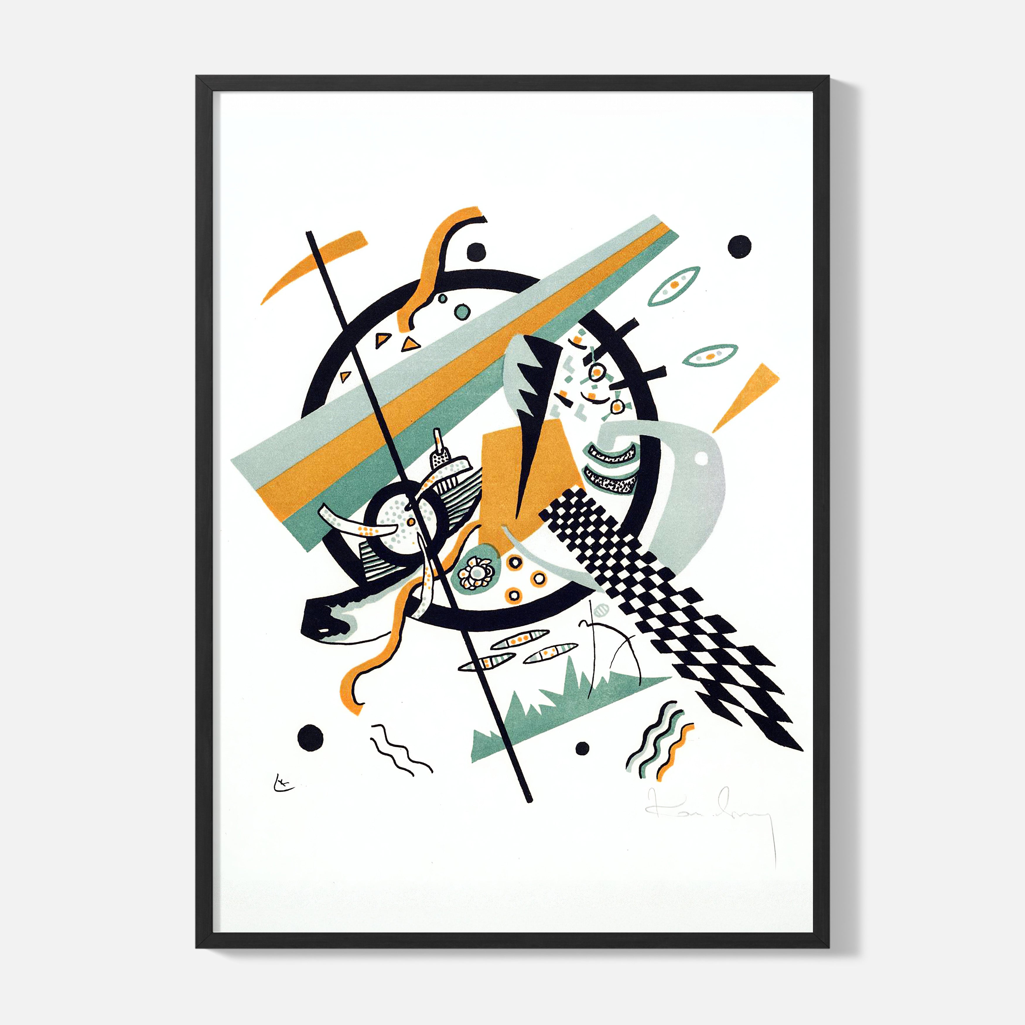 Wassily Kandinsky - Small Worlds (Kleine Welten) - Planche IV - Framed Poster