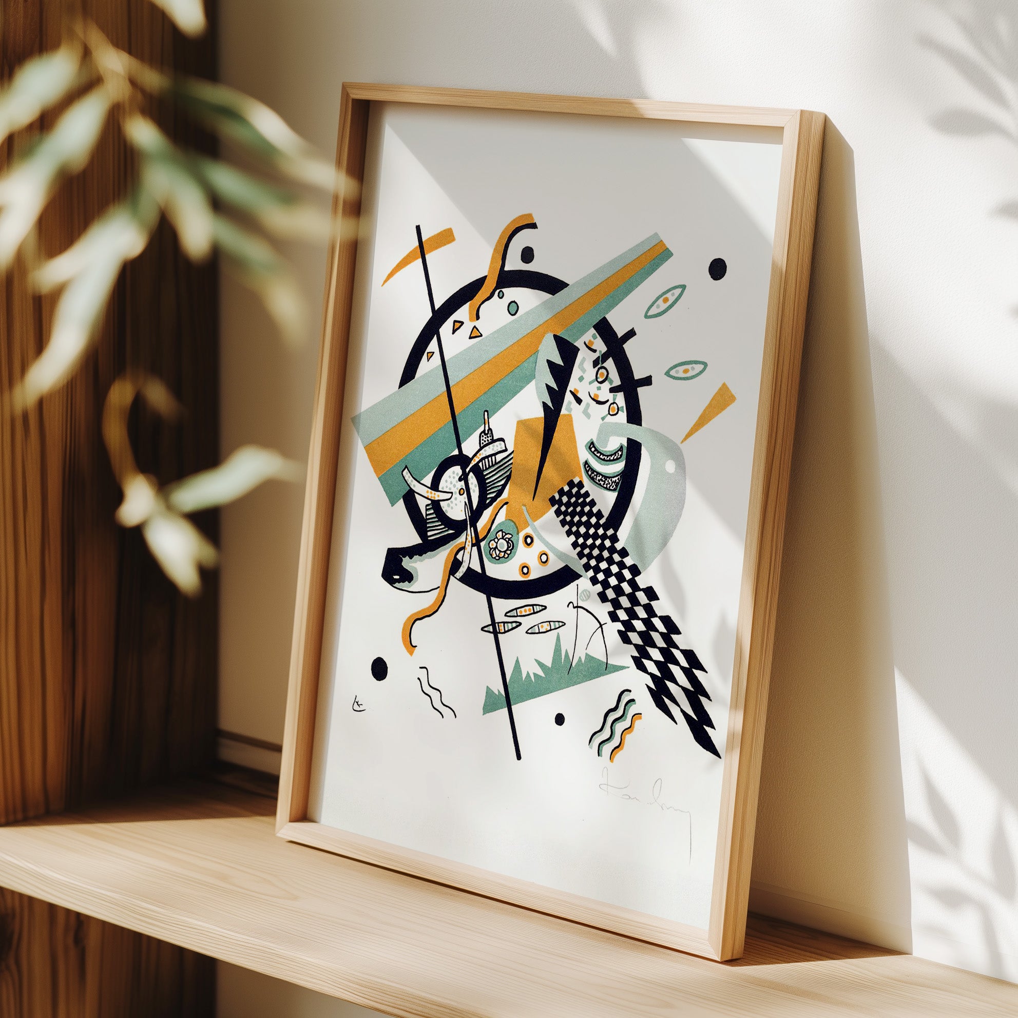 Wassily Kandinsky - Small Worlds (Kleine Welten) - Planche IV - Framed Poster - Room