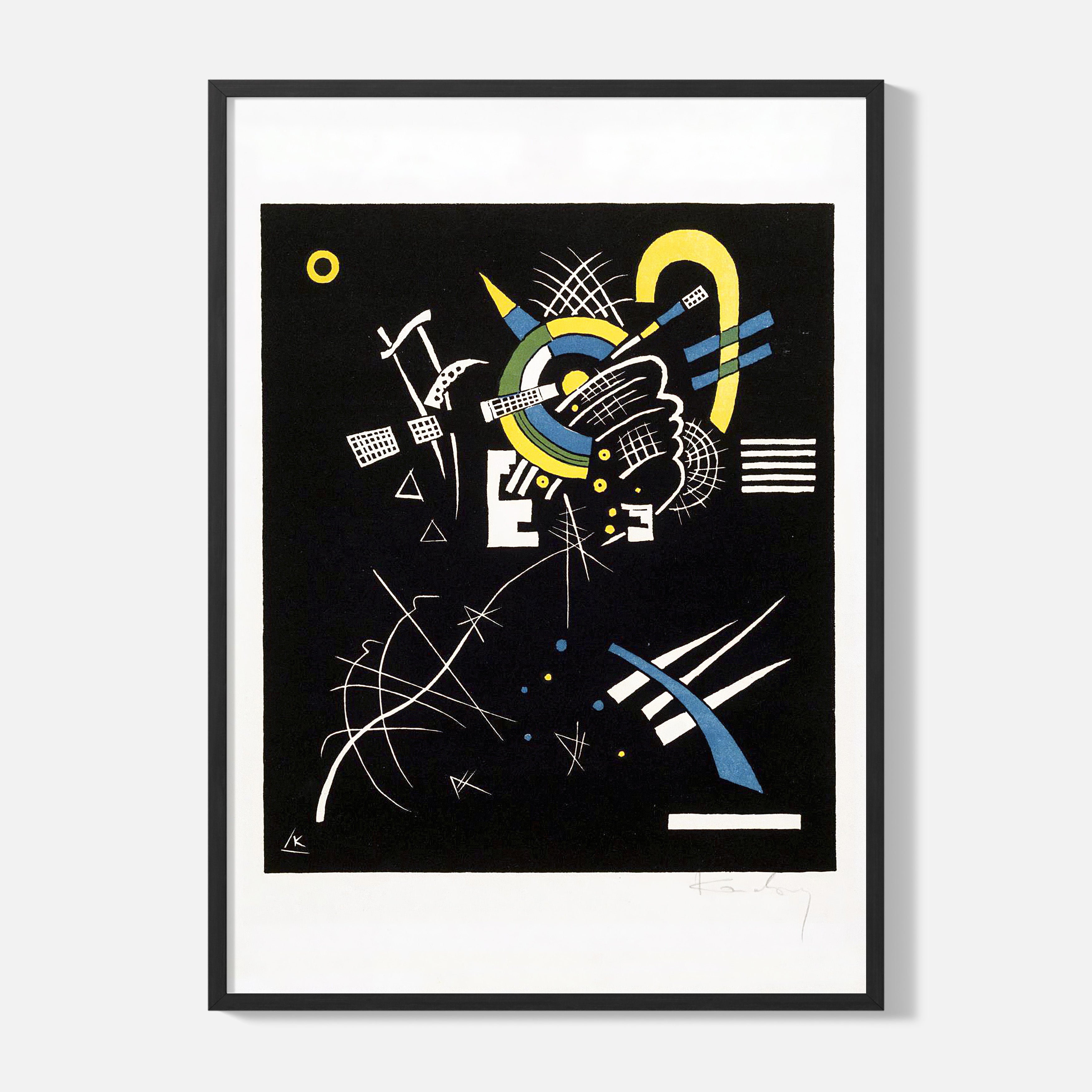 Wassily Kandinsky - Small Worlds (Kleine Welten) - Planche VII - Framed Poster