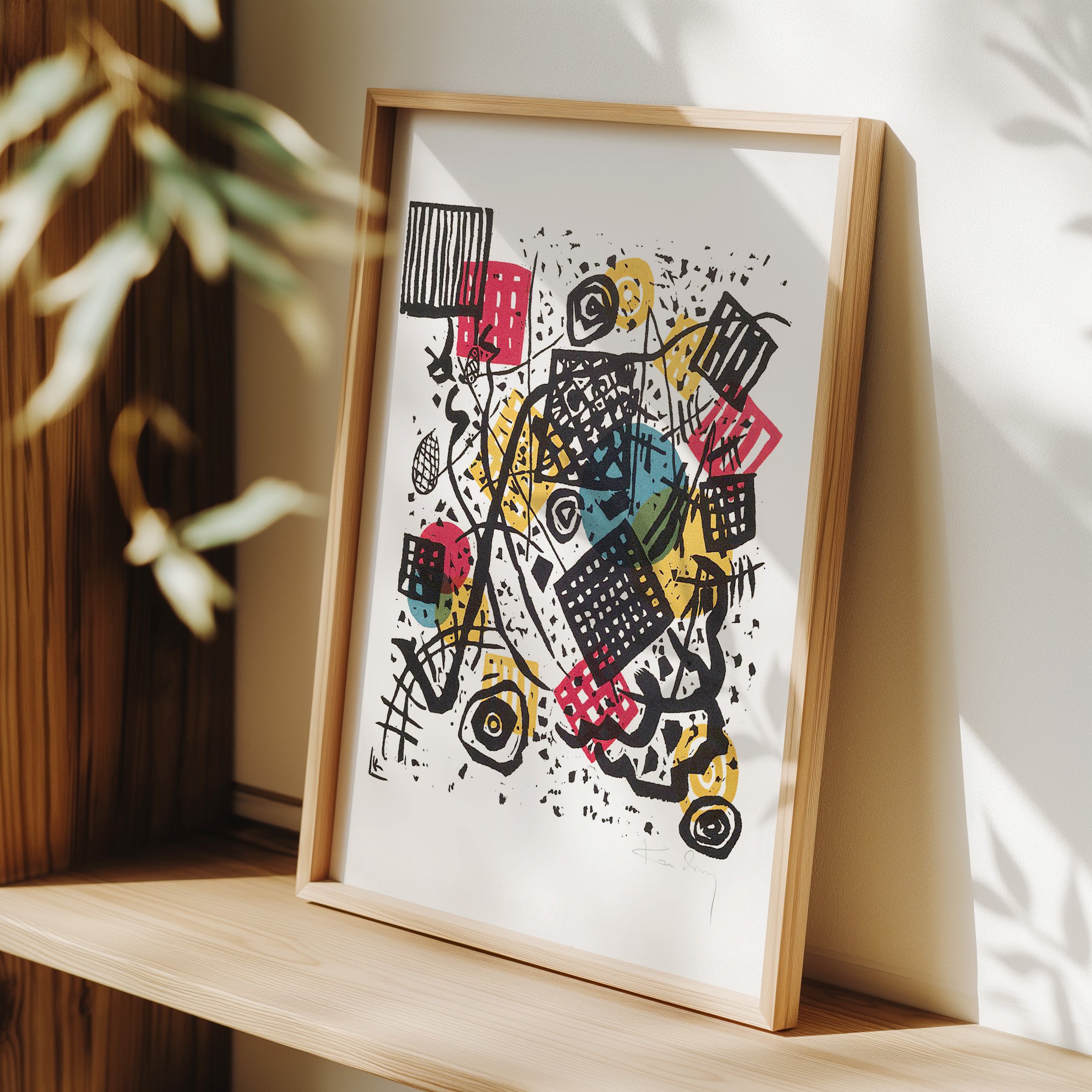 Wassily Kandinsky - Small Worlds (Kleine Welten) - Planche V - Framed Poster - Room