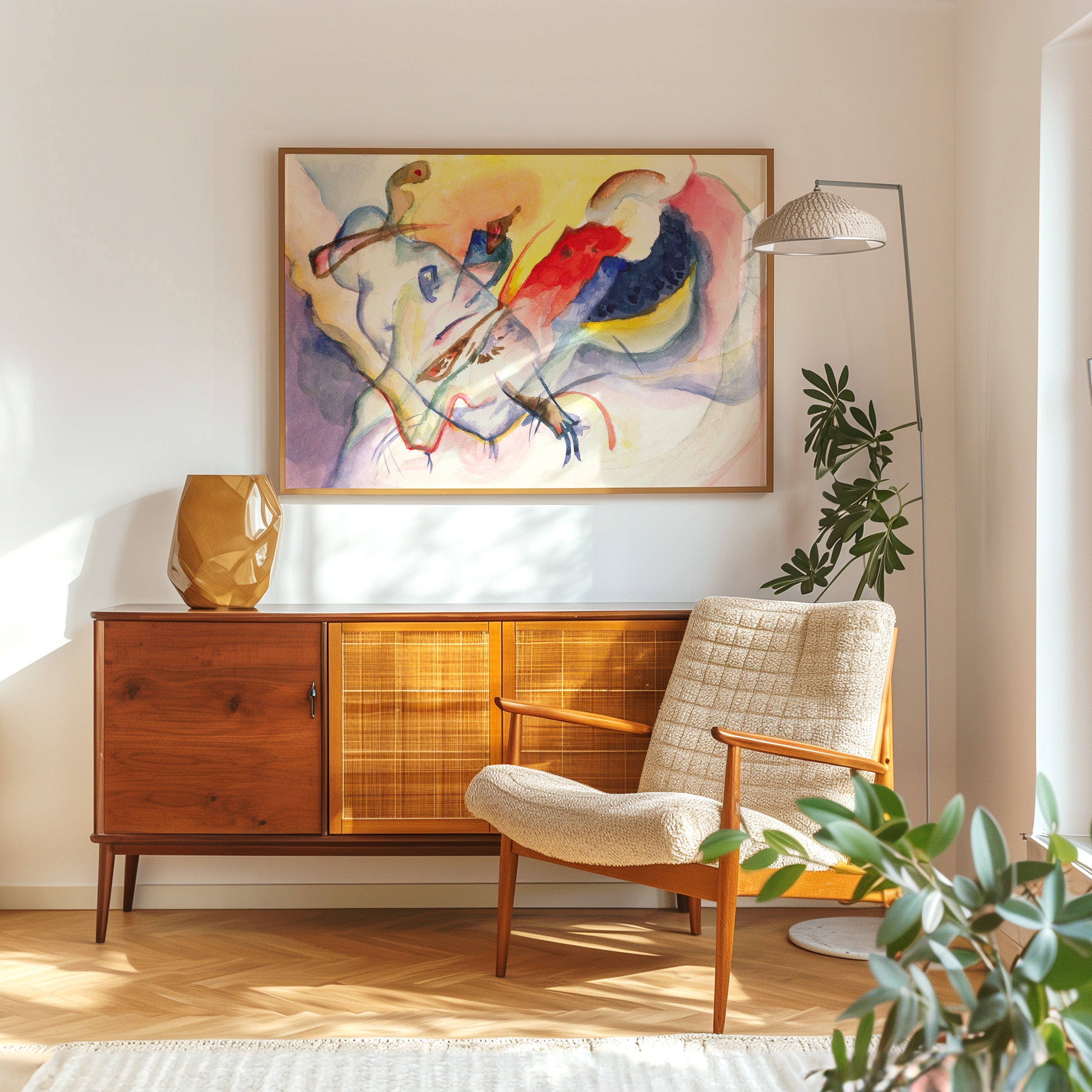 Wassily Kandinsky - Sans Titre - Framed Poster - Living Room