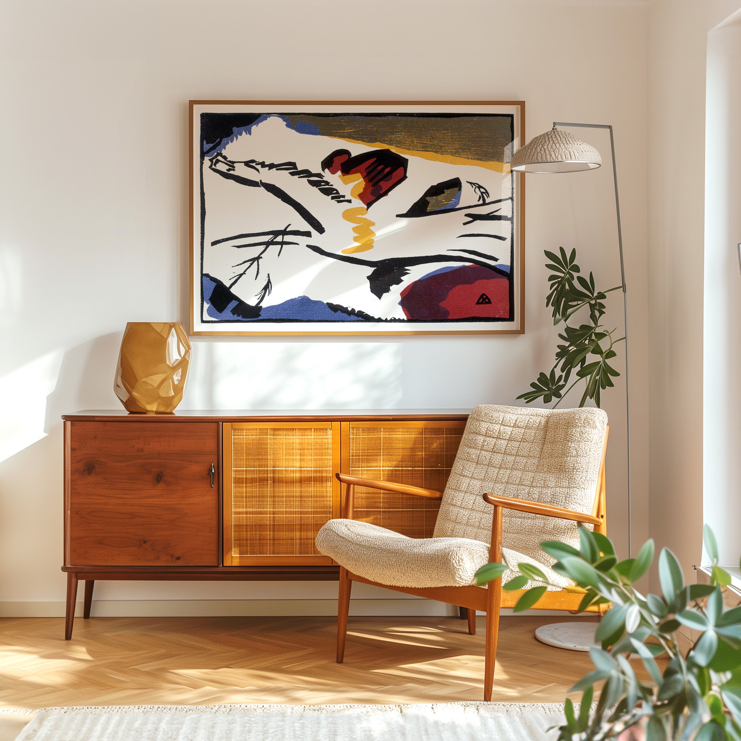 Wassily Kandinsky - Lyrical - Framed Poster - Living Room