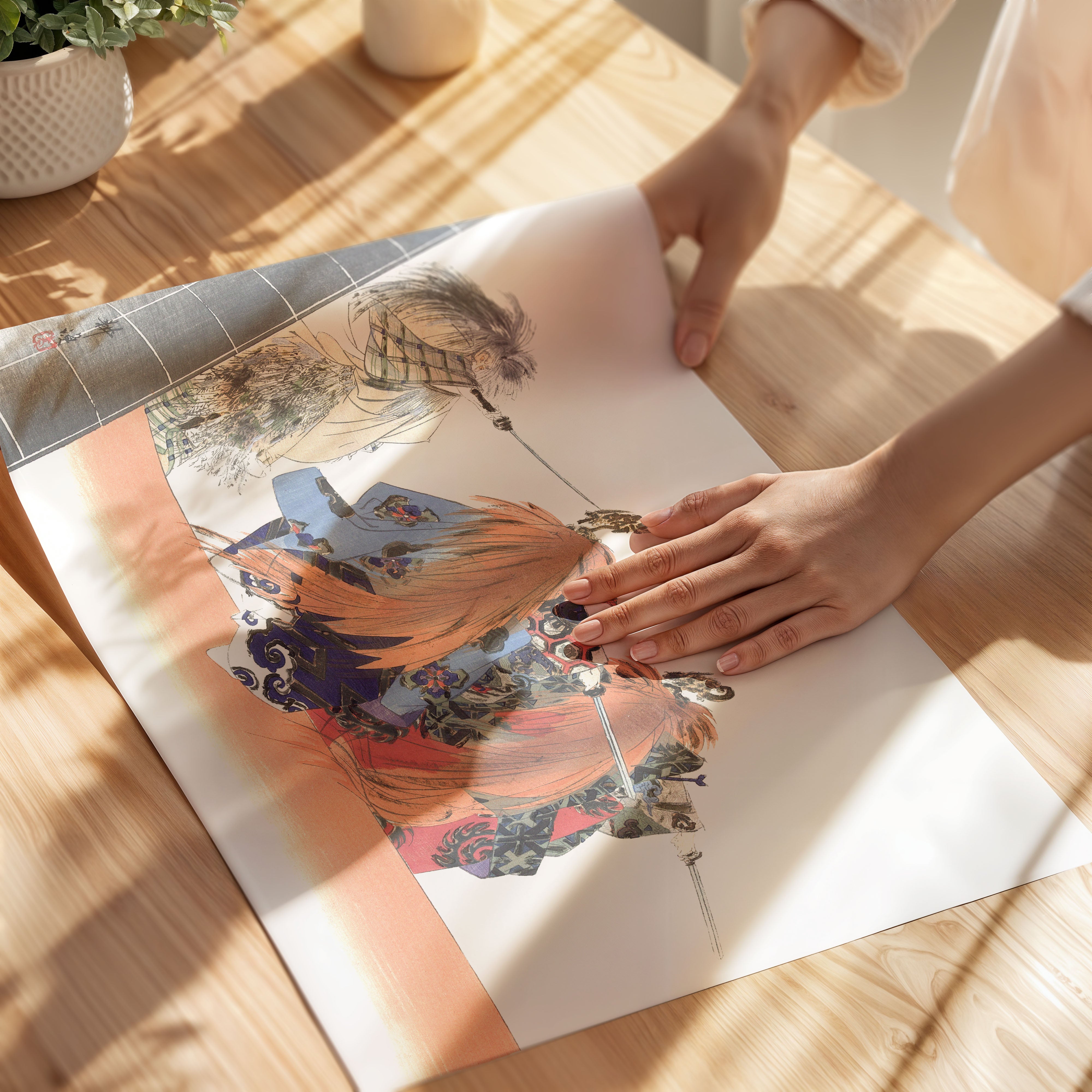 Kogyo Tsukioka _ Noh Theater Play Ikkaku Sennin - Unframed Poster