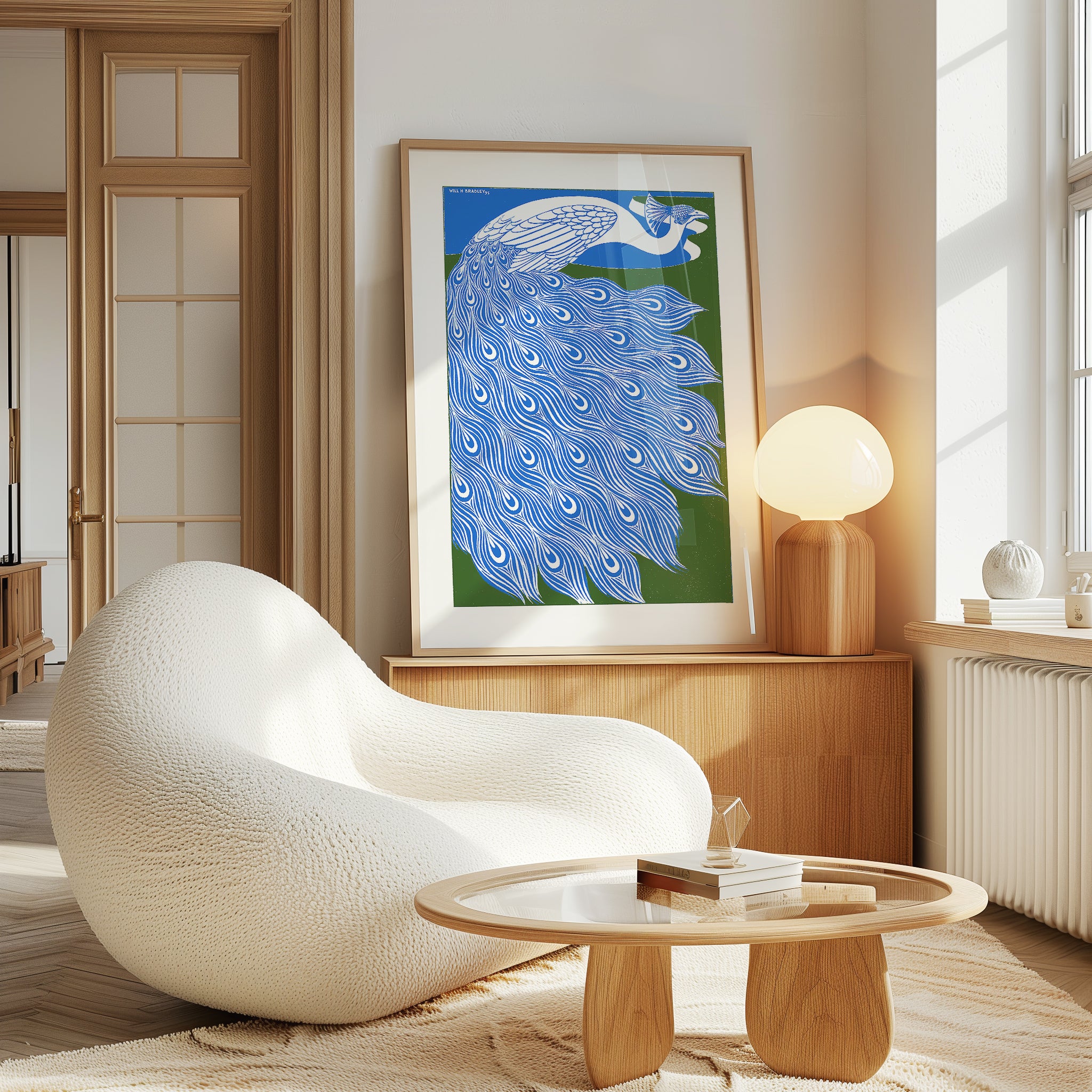 Retro Trendy Peacock - Wallbees Shop