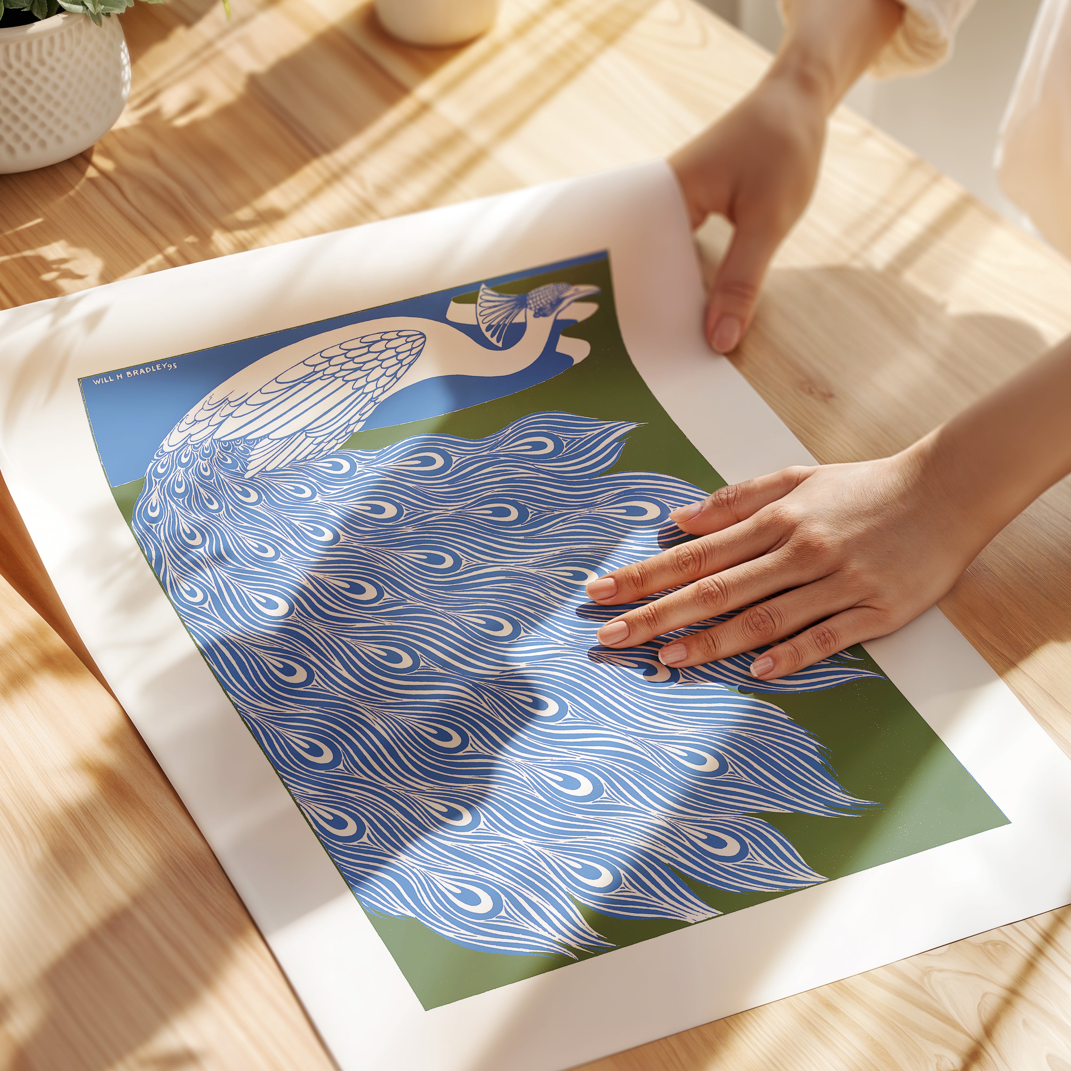 Retro Trendy Peacock - Wallbees Shop