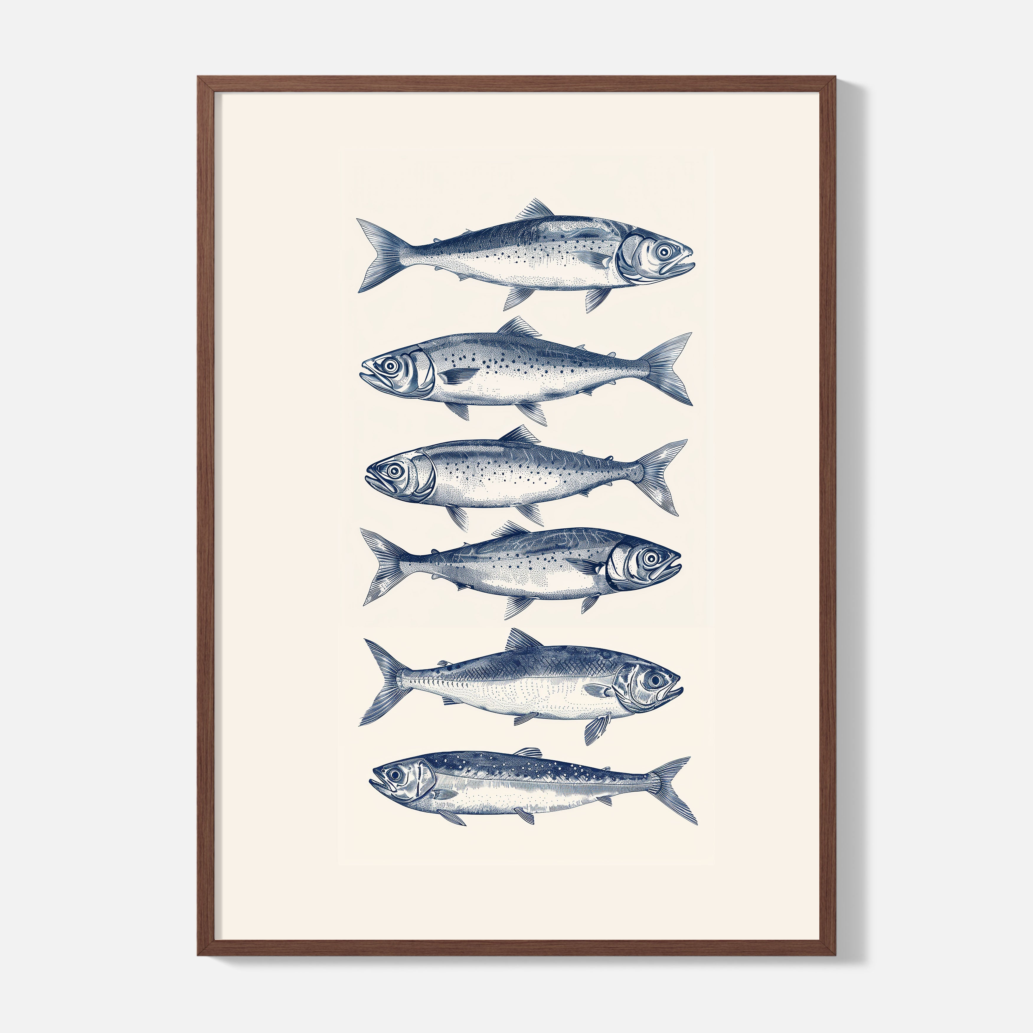 Sardines Poster - Framed