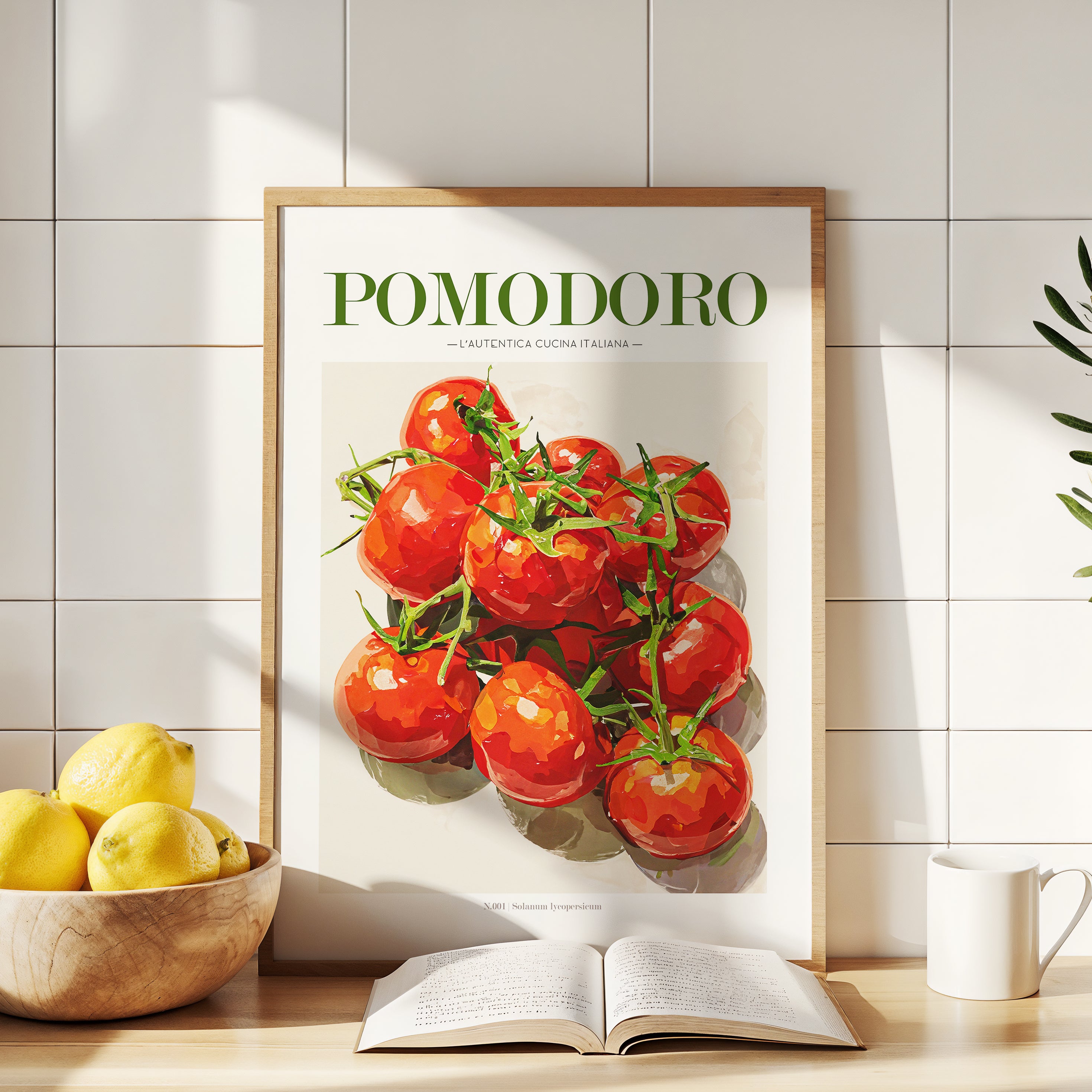 Tomato Poster - Italian Kitchen - Framed Kitchen
