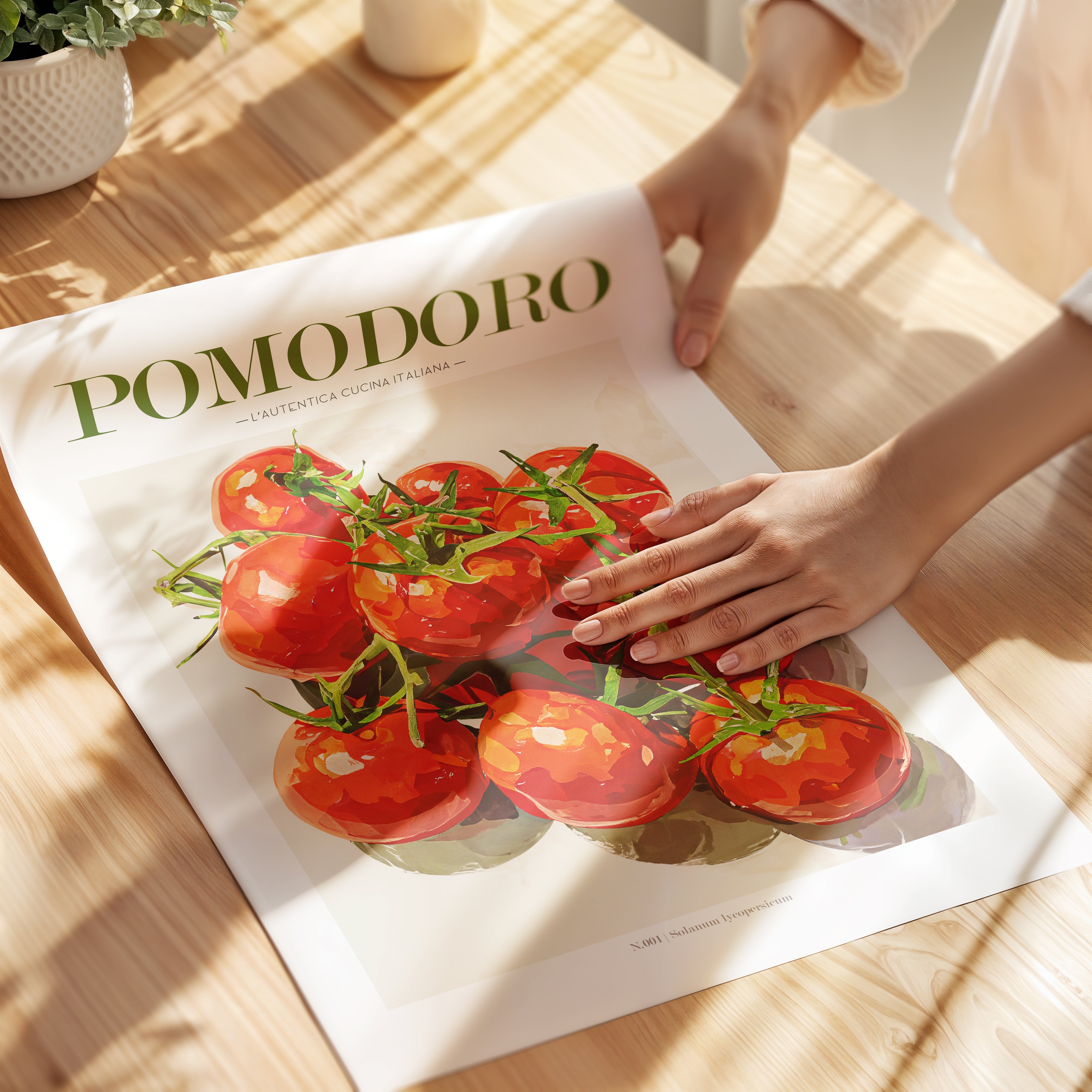 Tomato Poster - Italian Kitchen - Unframed Paper