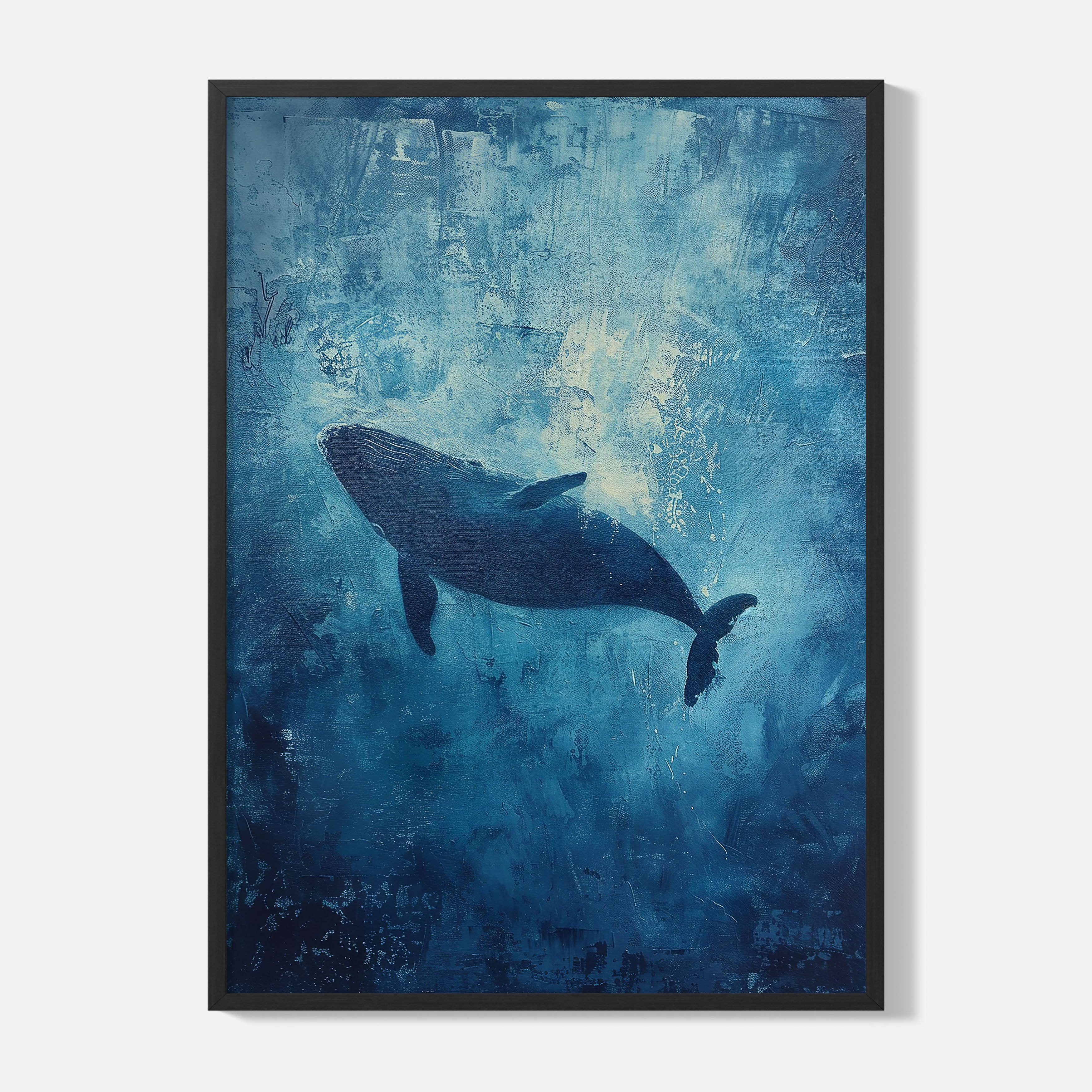 Whale Poster - Framed