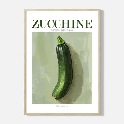Zucchine Poster - Framed