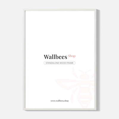 Standalone White Wood Frame