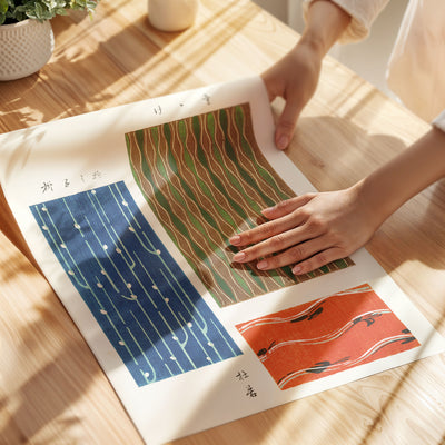 Furuya Kōrin (古谷紅麟) - Shima-Shima - Algae Poster - Paper