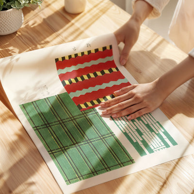 Furuya Kōrin (古谷紅麟) - Shima-Shima - Bamboo Poster - Paper