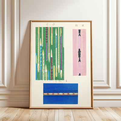 Furuya Kōrin (古谷紅麟) - Shima-Shima - Candles Poster - Framed