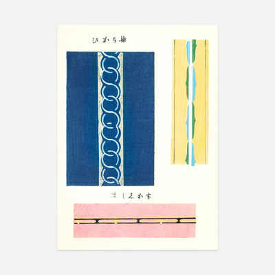 Furuya Kōrin (古谷紅麟) - Shima-Shima - Chain Poster - Front