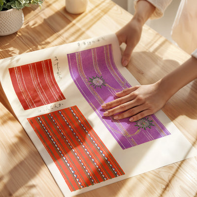 Furuya Kōrin (古谷紅麟) - Shima-Shima - Purple Poster - Paper