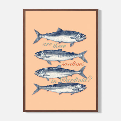 Sardines in Sardinia Poster - Framed