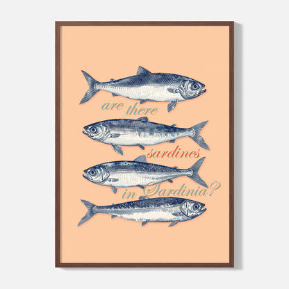 Sardines in Sardinia Poster - Framed