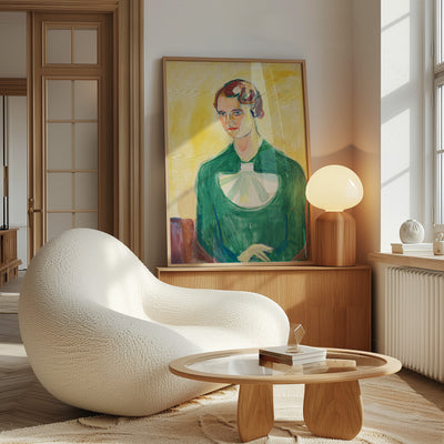 Edvard Munch - Annie Stenersen Framed Print - Living Room - Wallbees Shop