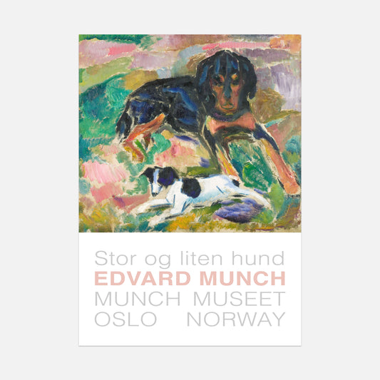 Edvard Munch Big And Small Dog Poster - Front - Wallbees Shop