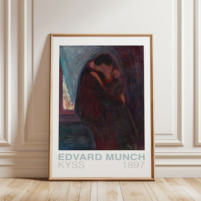 Edvard Munch - The Kiss Framed Poster - Front - Wallbees Shop