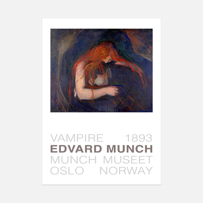 Edvard Munch - Vampire Poster - Front - Wallbees Shop