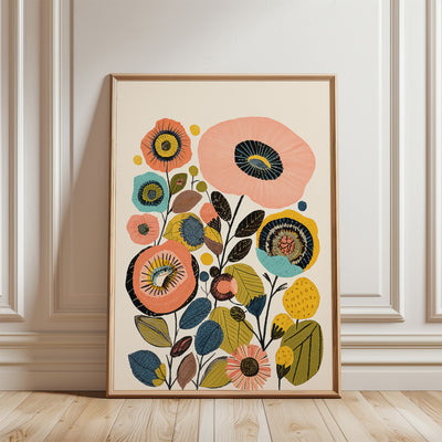 Boho Floral Poster (Pink)