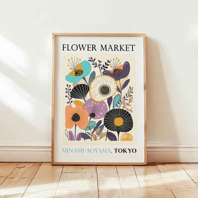 Flower Market Poster - Tokyo