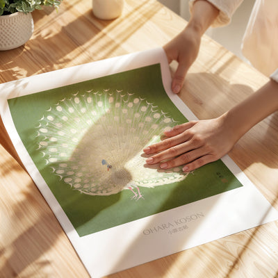 Green Peacock - Ohara Koson - Unframed - Paper