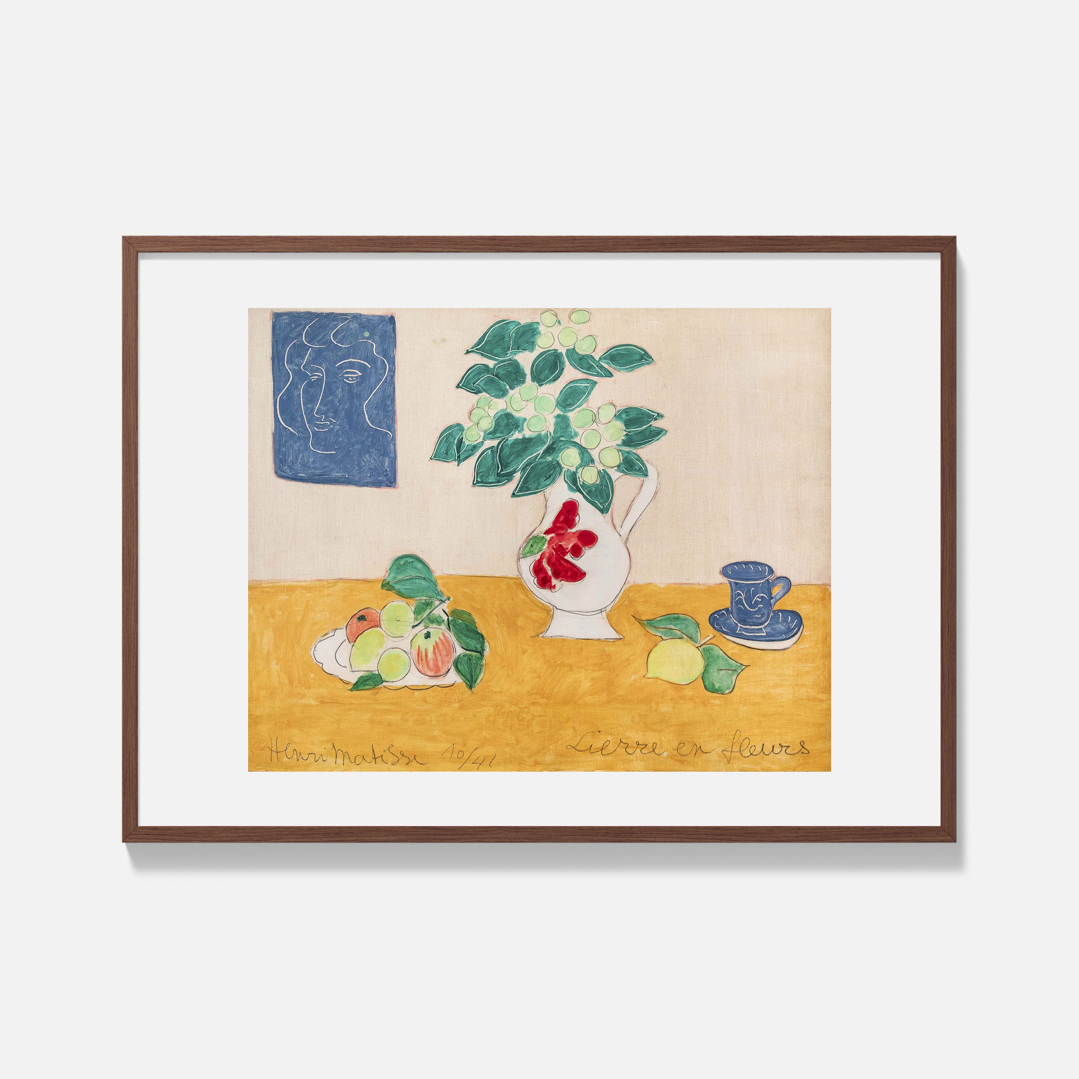 Henri Matisse - Ivy in Flower (Lierre en Fleurs) Print - Framed