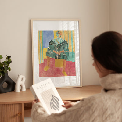 Henri Matisse - Seated Riffian (Le Rifain Assis) Print - Framed - Bedroom